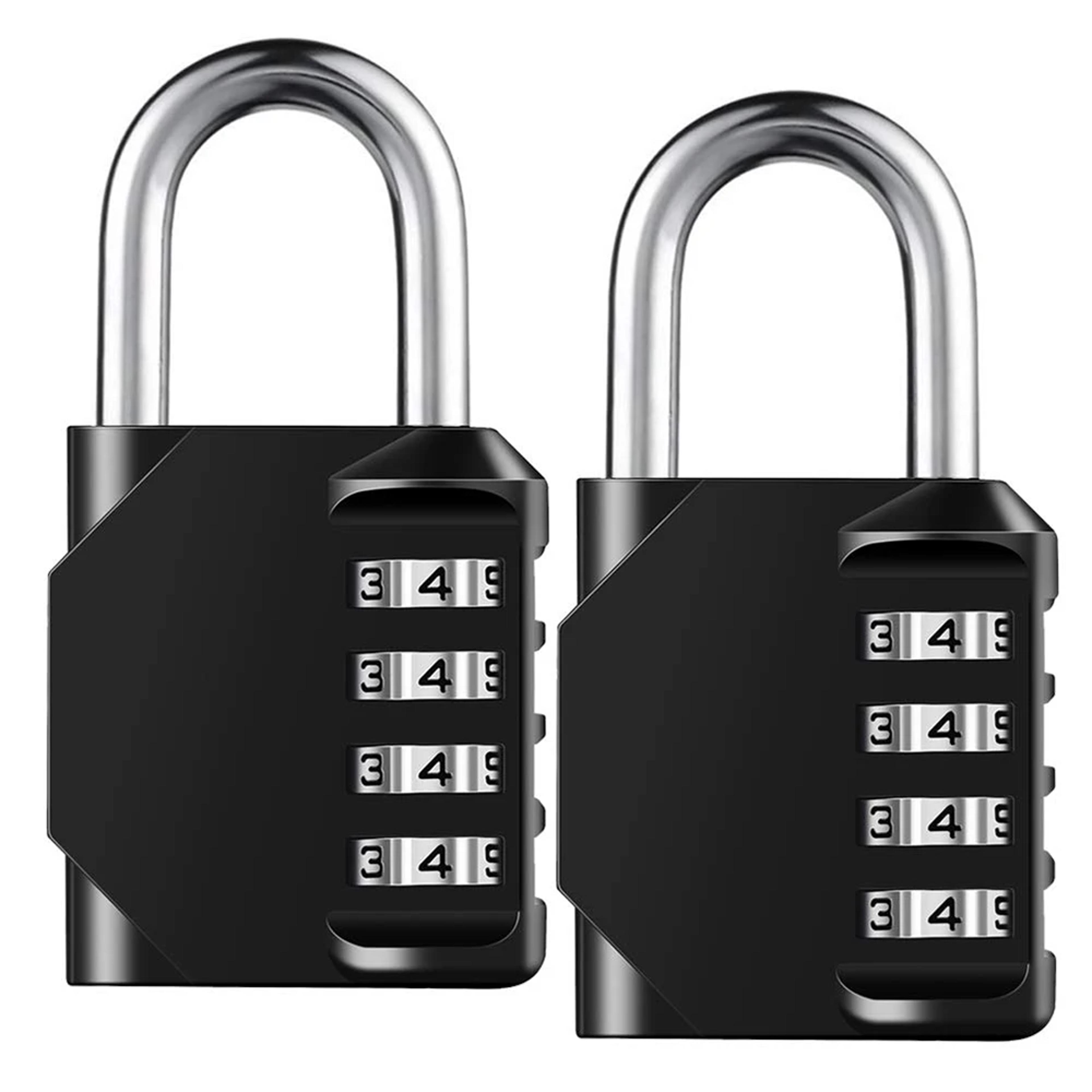 waterproof combination lock, 4-digit resettable heavy duty padlock for outdoor use