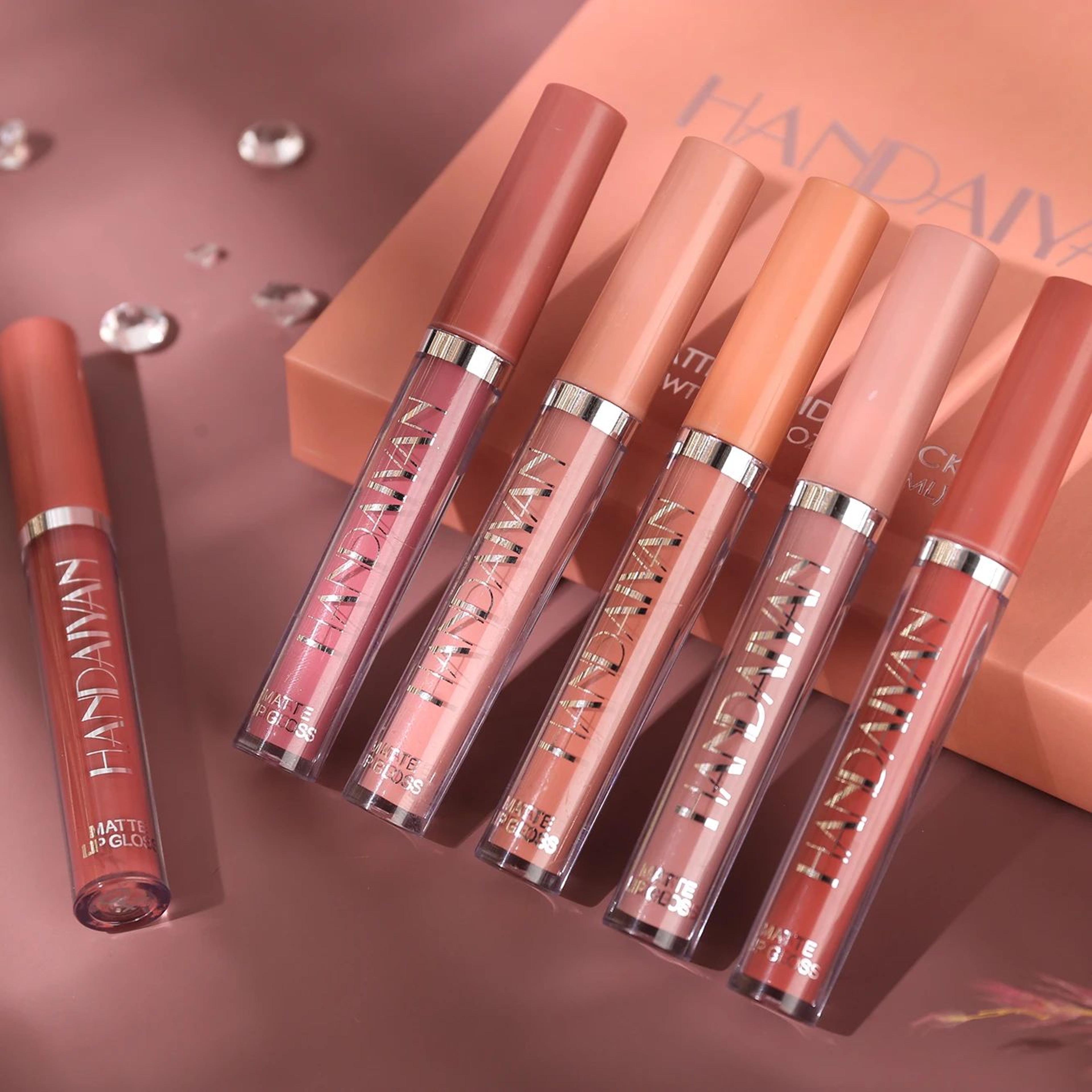 Matte Liquid Lip Gloss Set NonStick Cup Lipstick  LongLasting Waterproof Lip Color Gift Box For Wom 1
