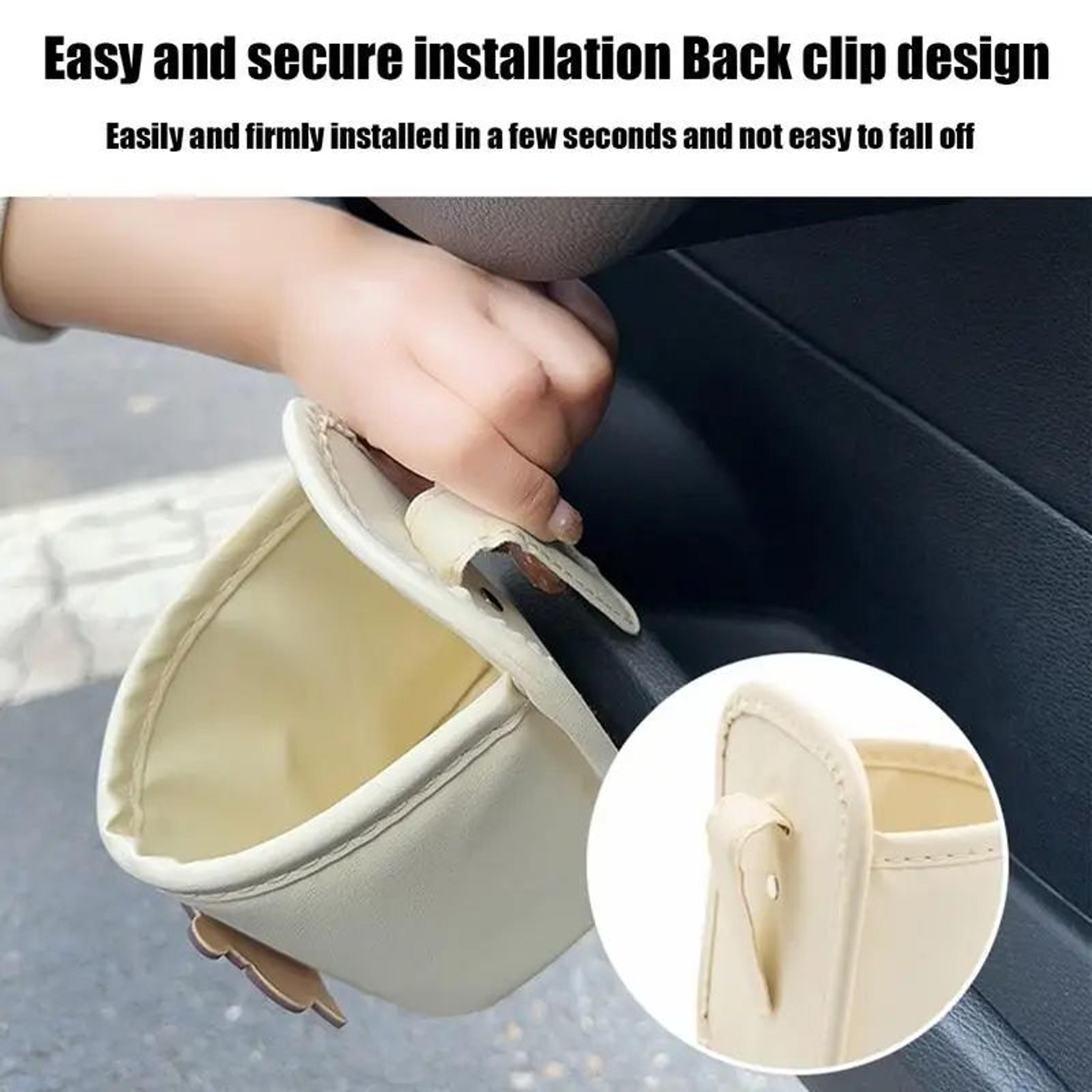 PU Leather Car Door Cup Holder Organizer Back Seat Automotive Drink Rack Storage Bin Interior Acces 3