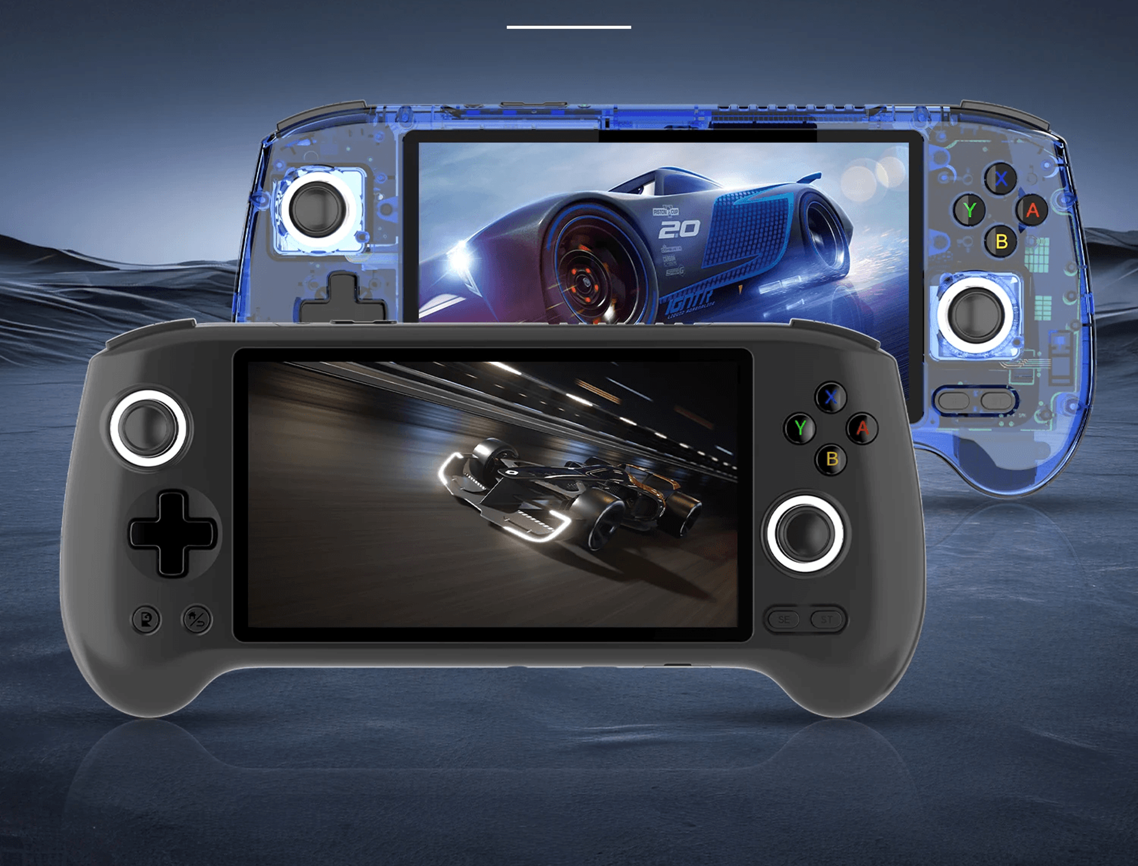 retro handheld game console, anbernic rg556 w/ 5.48" amoled, unisoc t820, android 13, 5500mah battery
