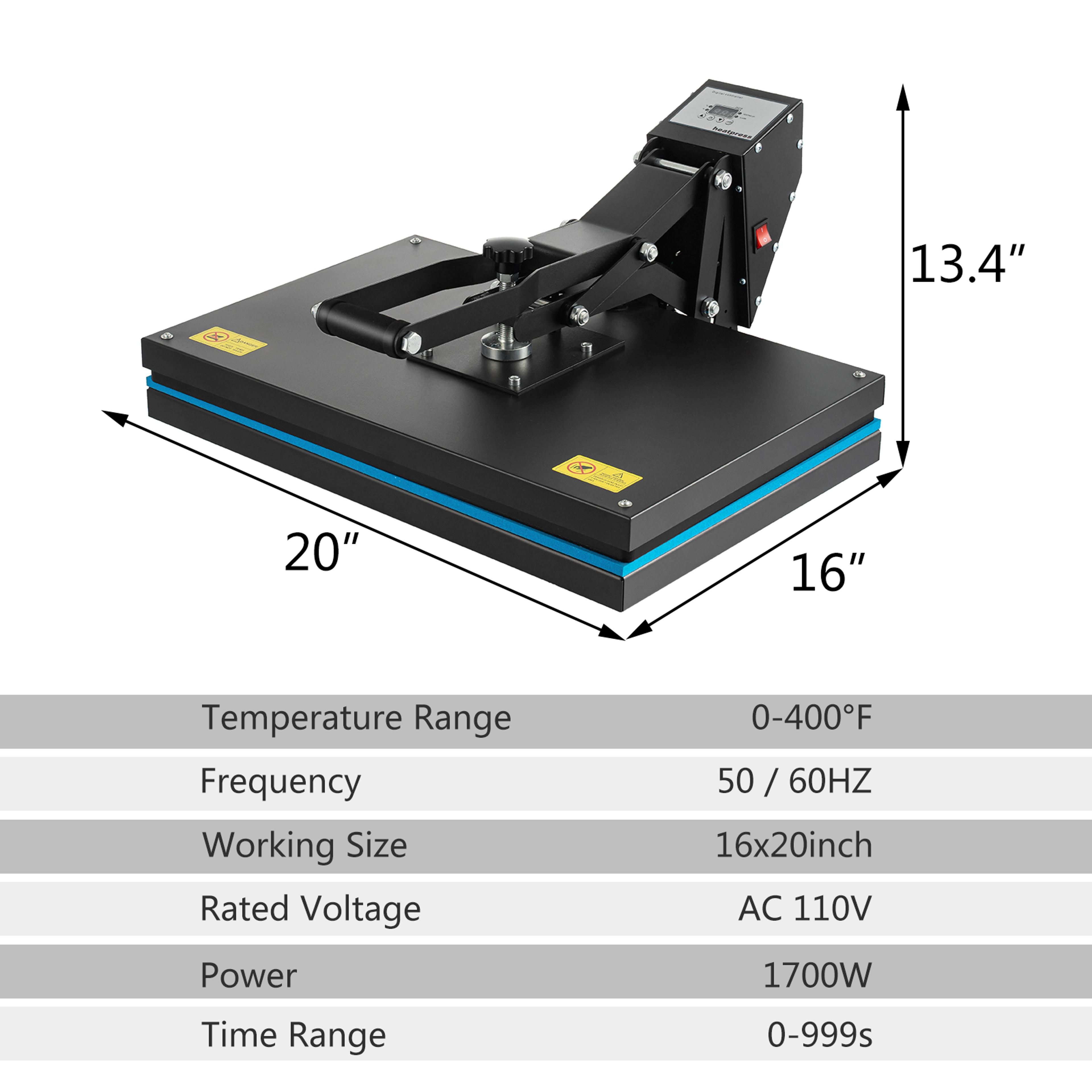 Digital Heat Press Machine Clamshell Design With Double Tube Heatpress For Fast Even Transfers 5