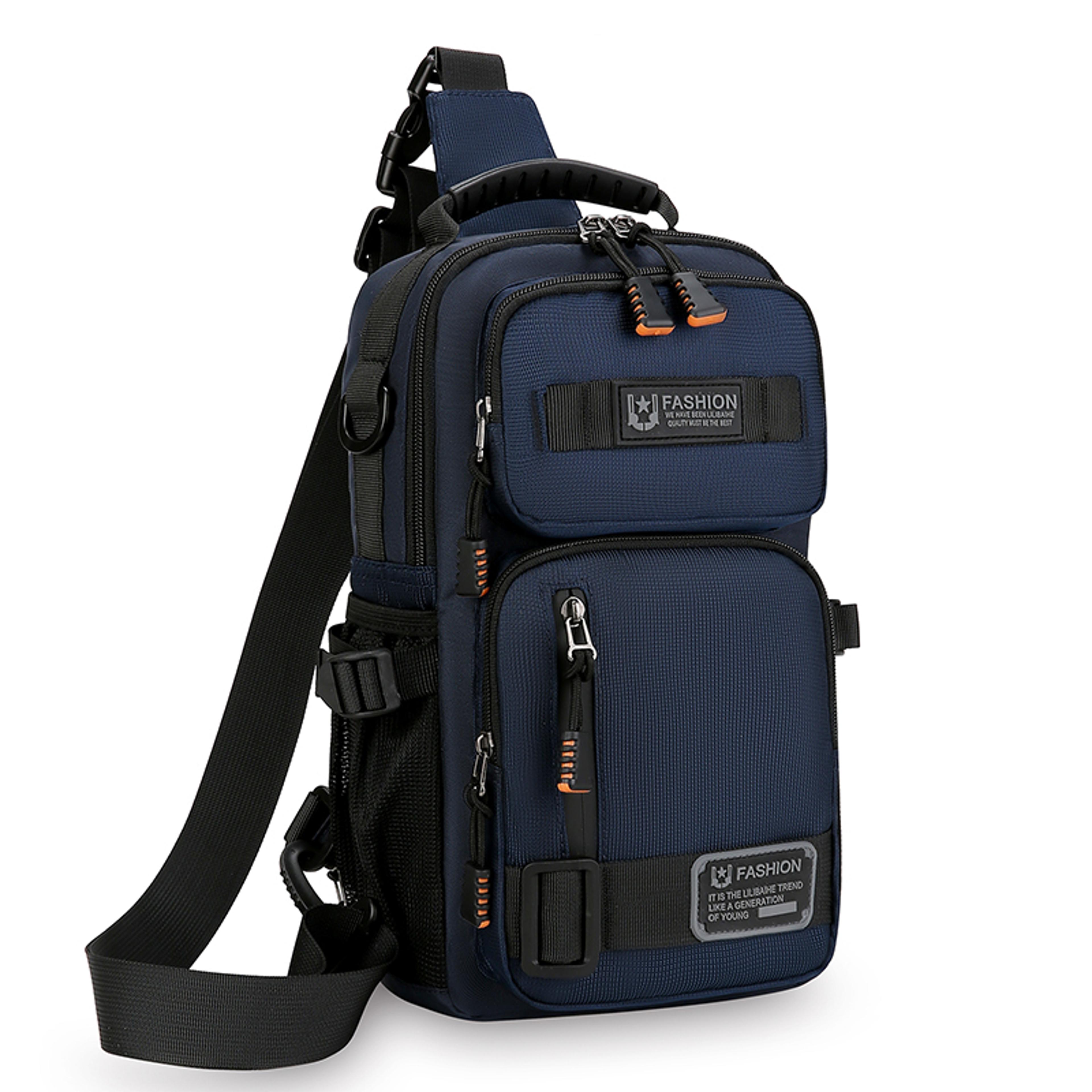 HighQuality Oxford Crossbody Bags For Men Fashion Mens Waist Packs Chest Bag Casual Handbag  Male C 5