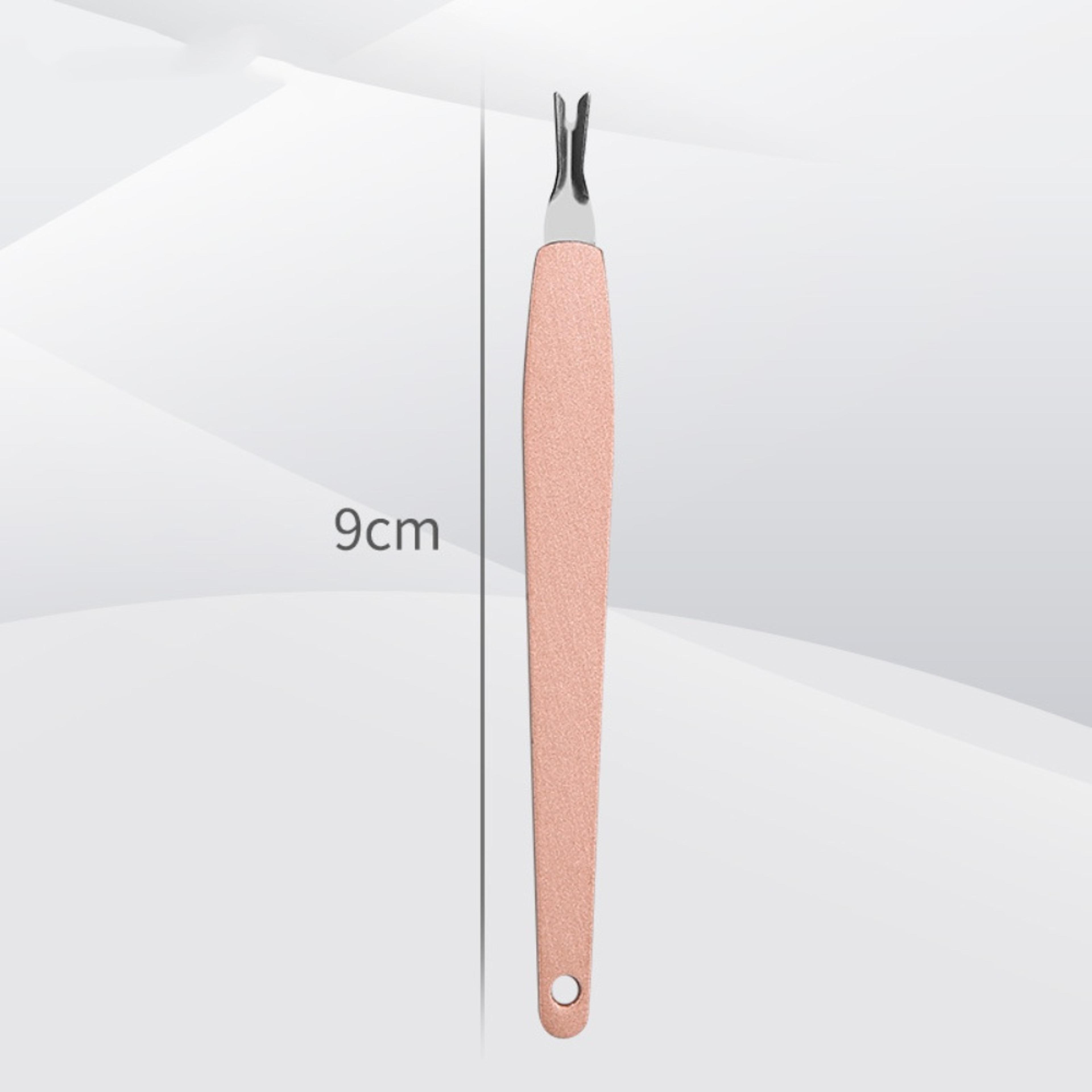 Professional V Shape Nail Cuticle Pushers Barb Dead Skin Fork Remover Toenail Pedicure Nail Care To