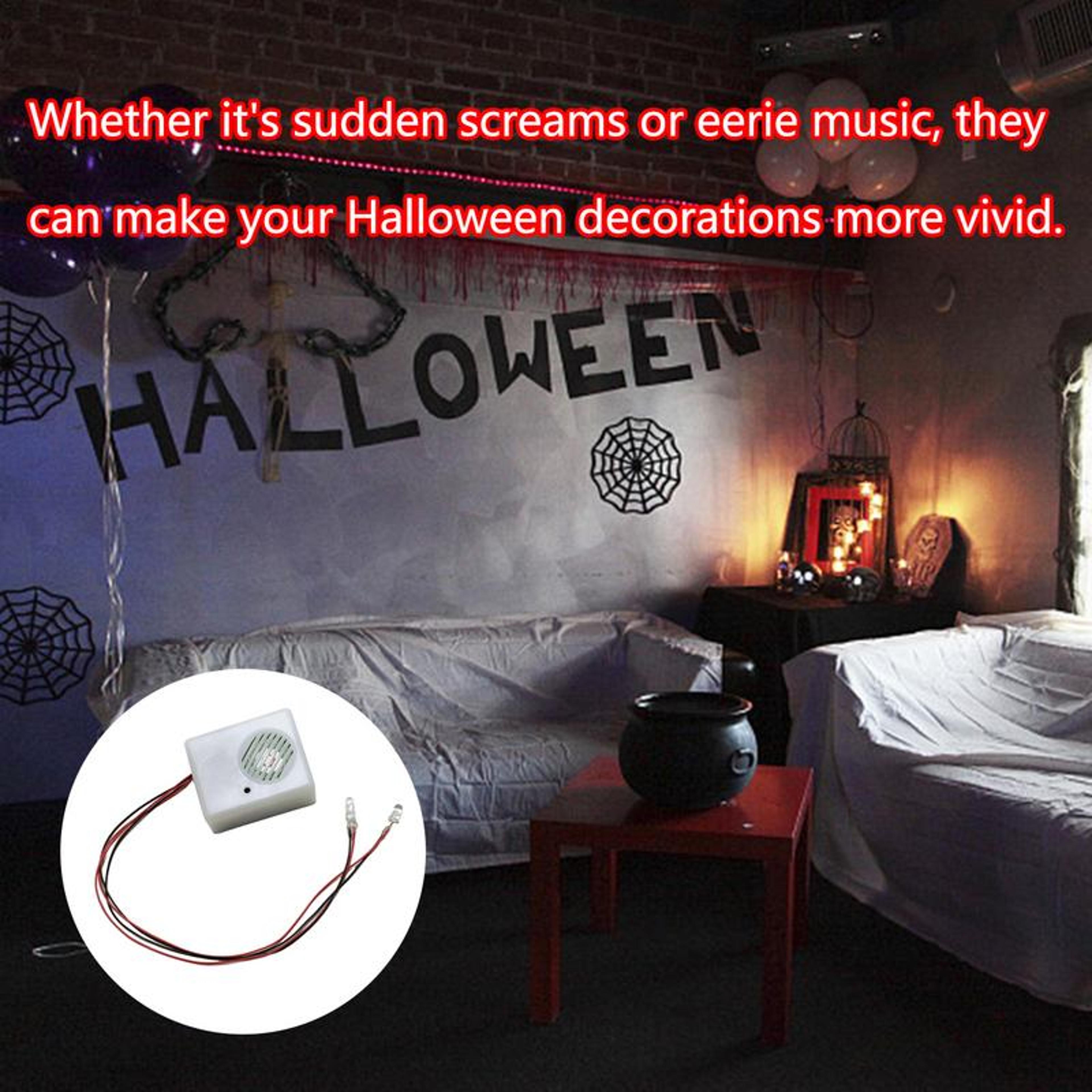 VoiceActivated Scary Sound Sensor Halloween Scream Speaker With Horror Screaming  Tricky Sounds For 1