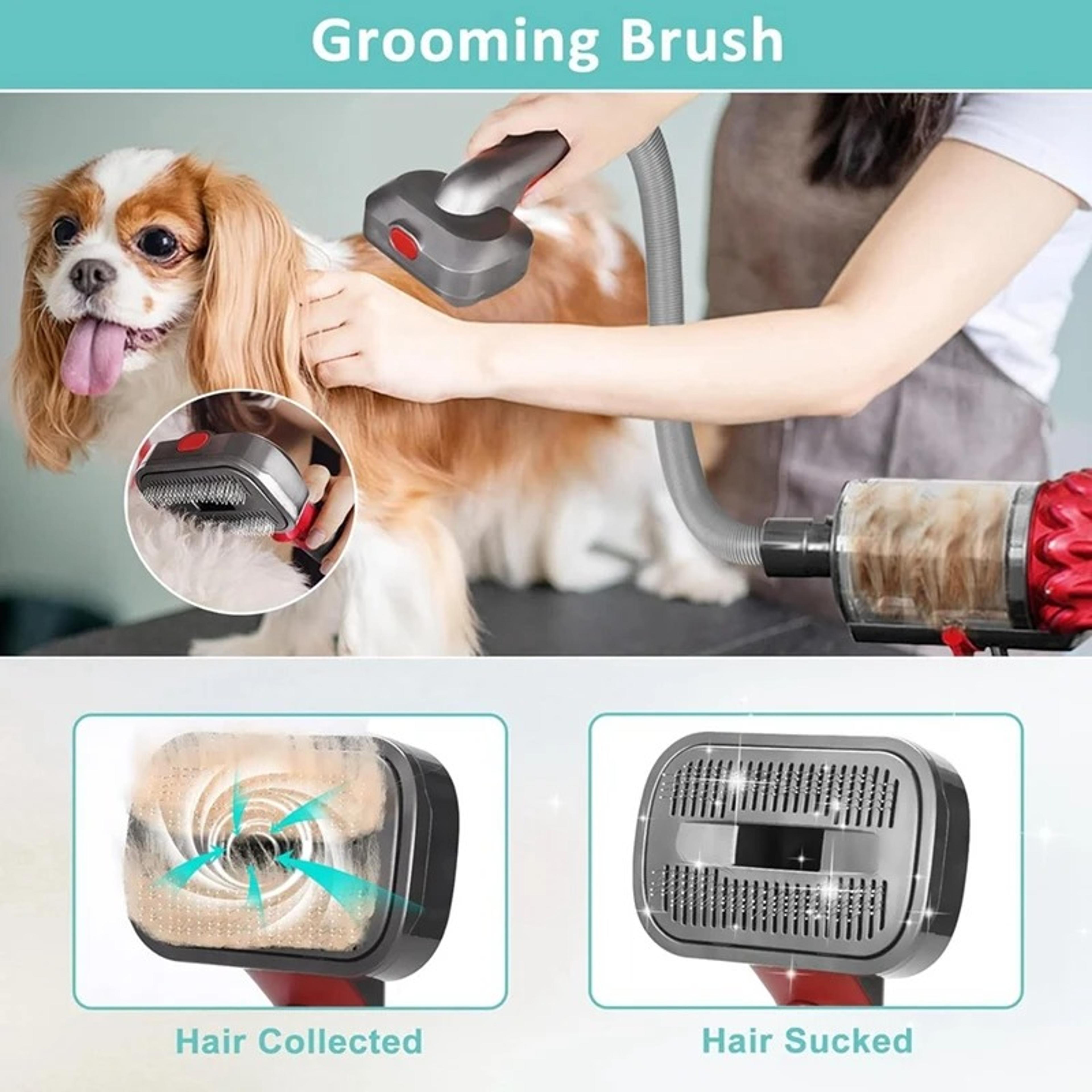 DysonCompatible Dog Grooming Kit For V7V15  Pet Hair Brush Attachment 1