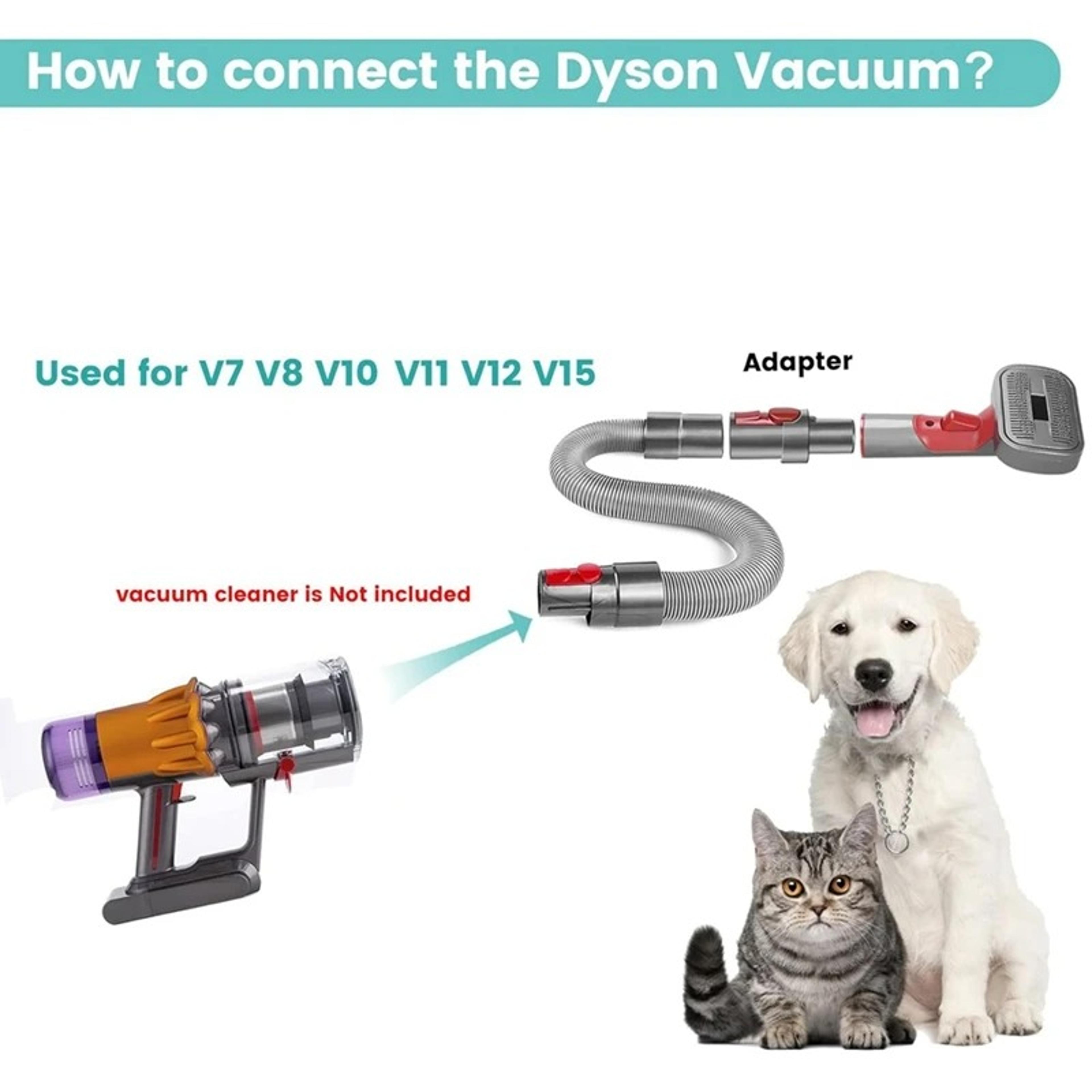 DysonCompatible Dog Grooming Kit For V7V15  Pet Hair Brush Attachment 5