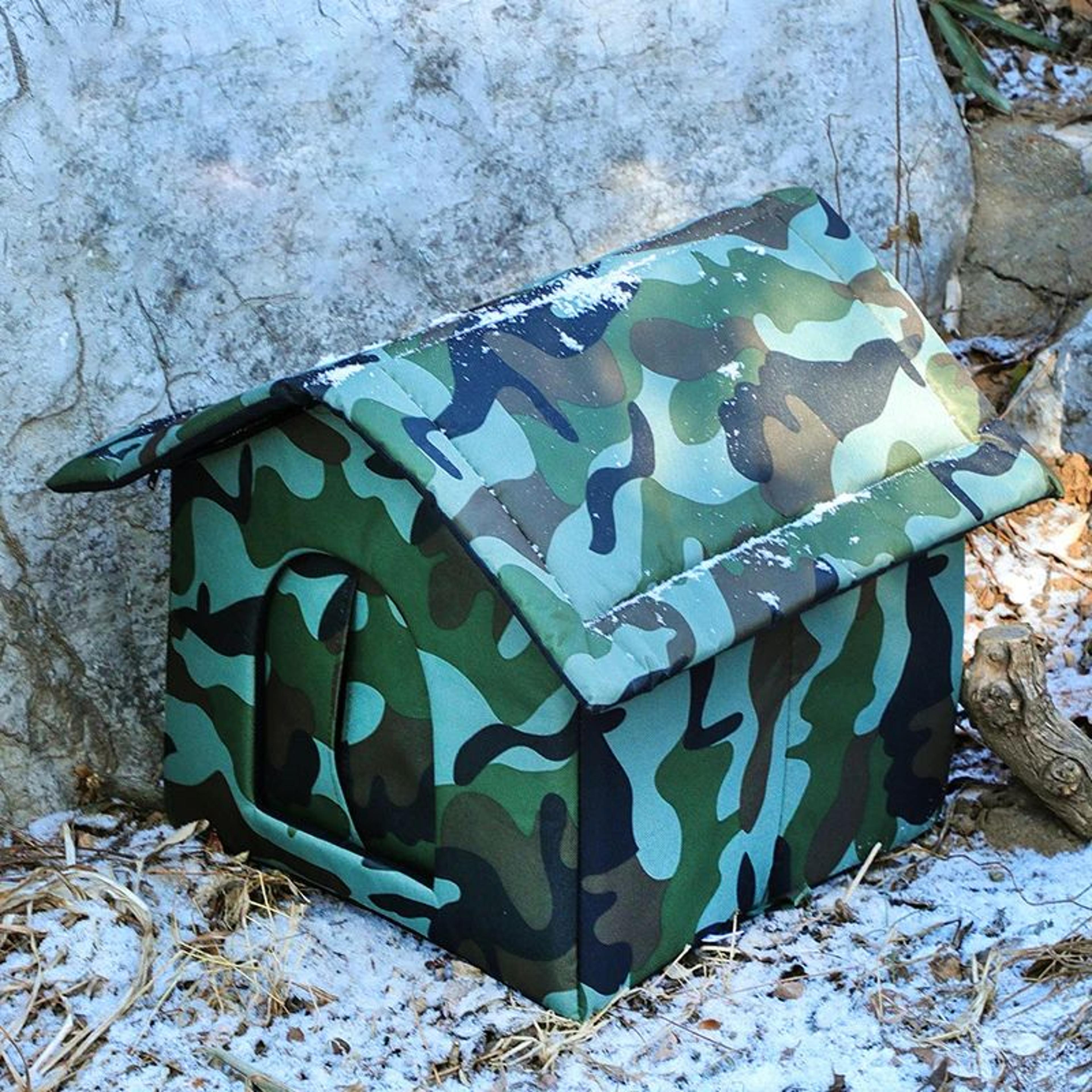 Waterproof Cat House Tent For Outdoor Winter Foldable Pet Bed With Zipper  Cushion For Small Dogs 4