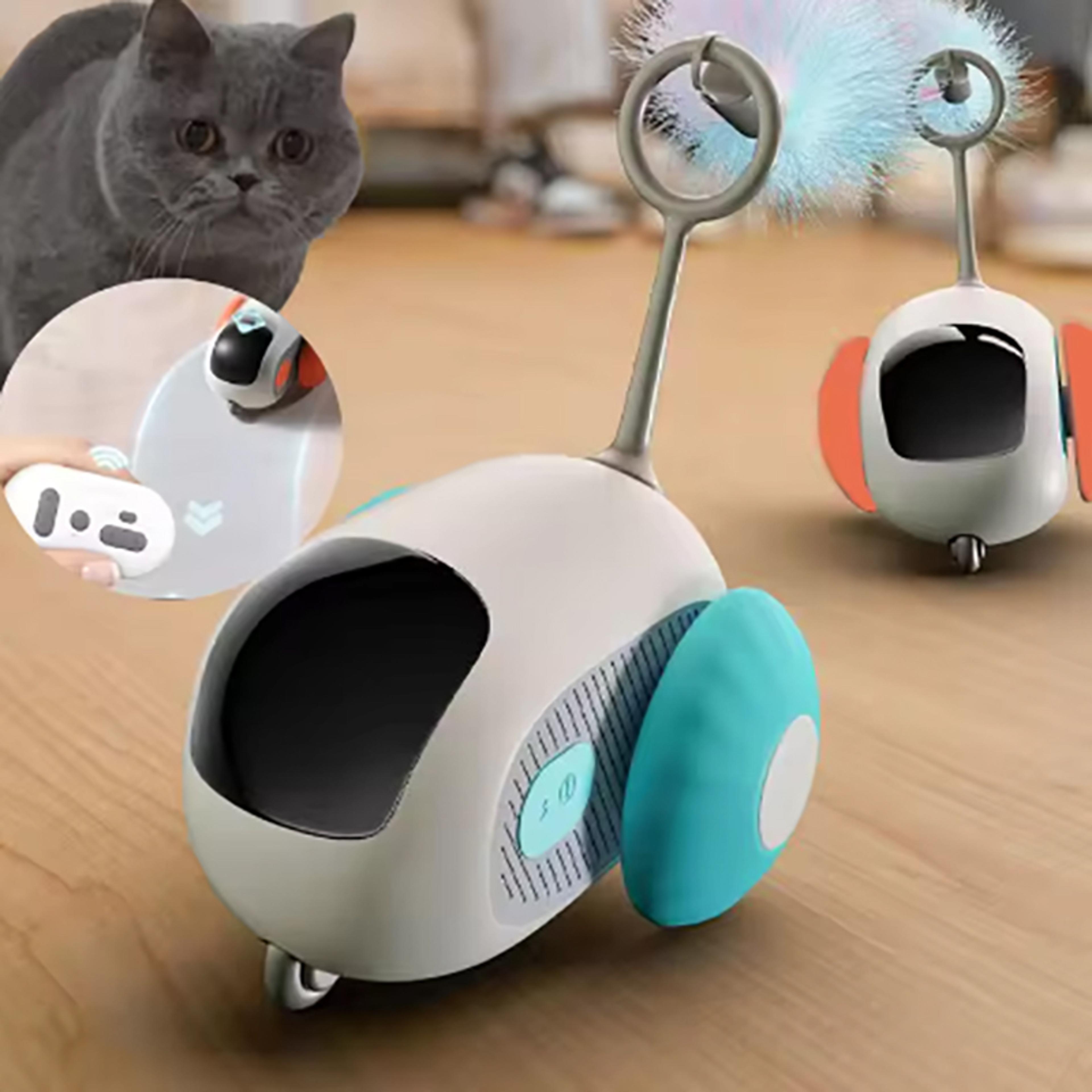 Electric Cat Toy Remote Interactive Intelligent Sports Car For Cats Indoor Self Entertainment Toy A 1