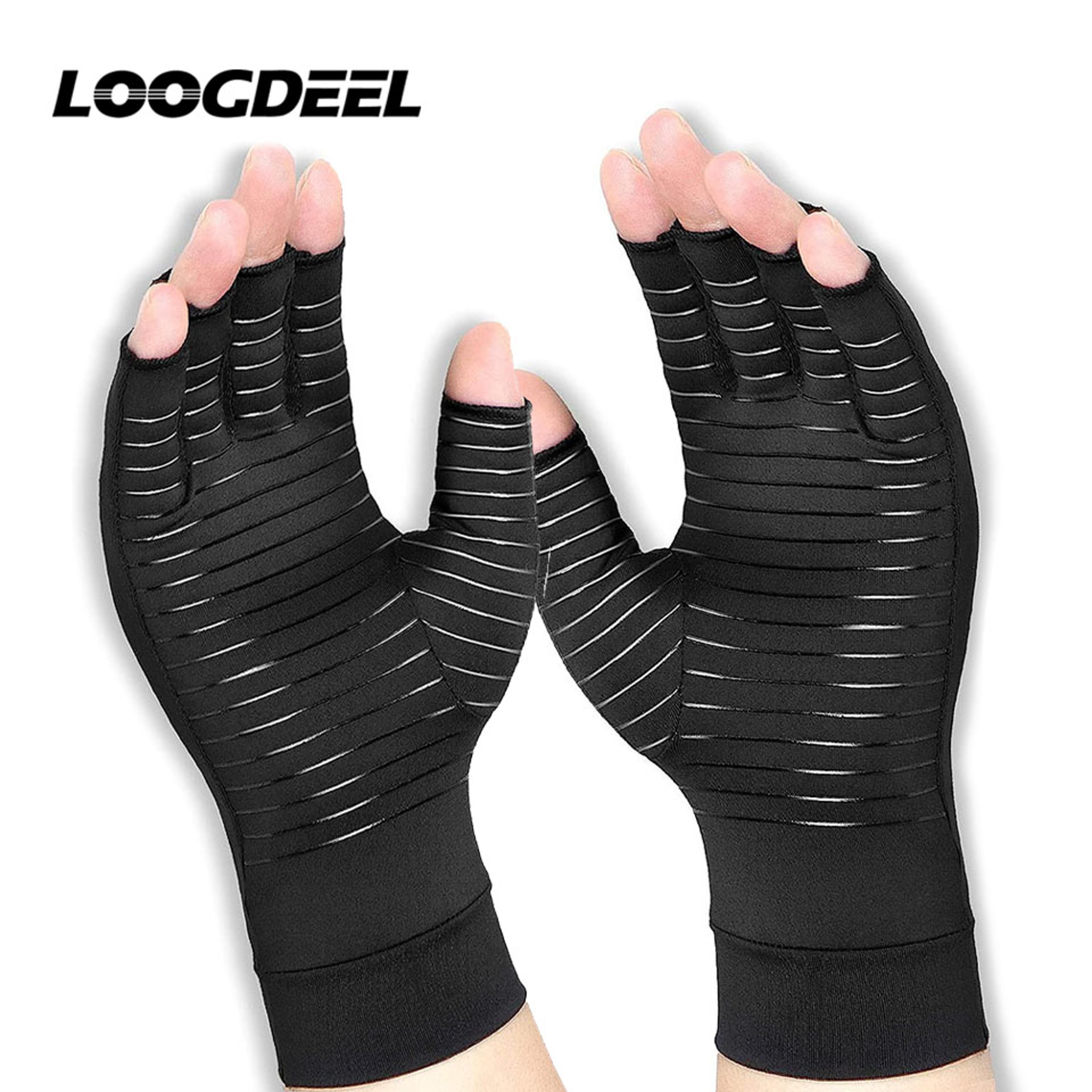 Fitness Compression Wristband Gloves For Arthritis Copper Wrist Support Rehabilitation Gloves Women 0