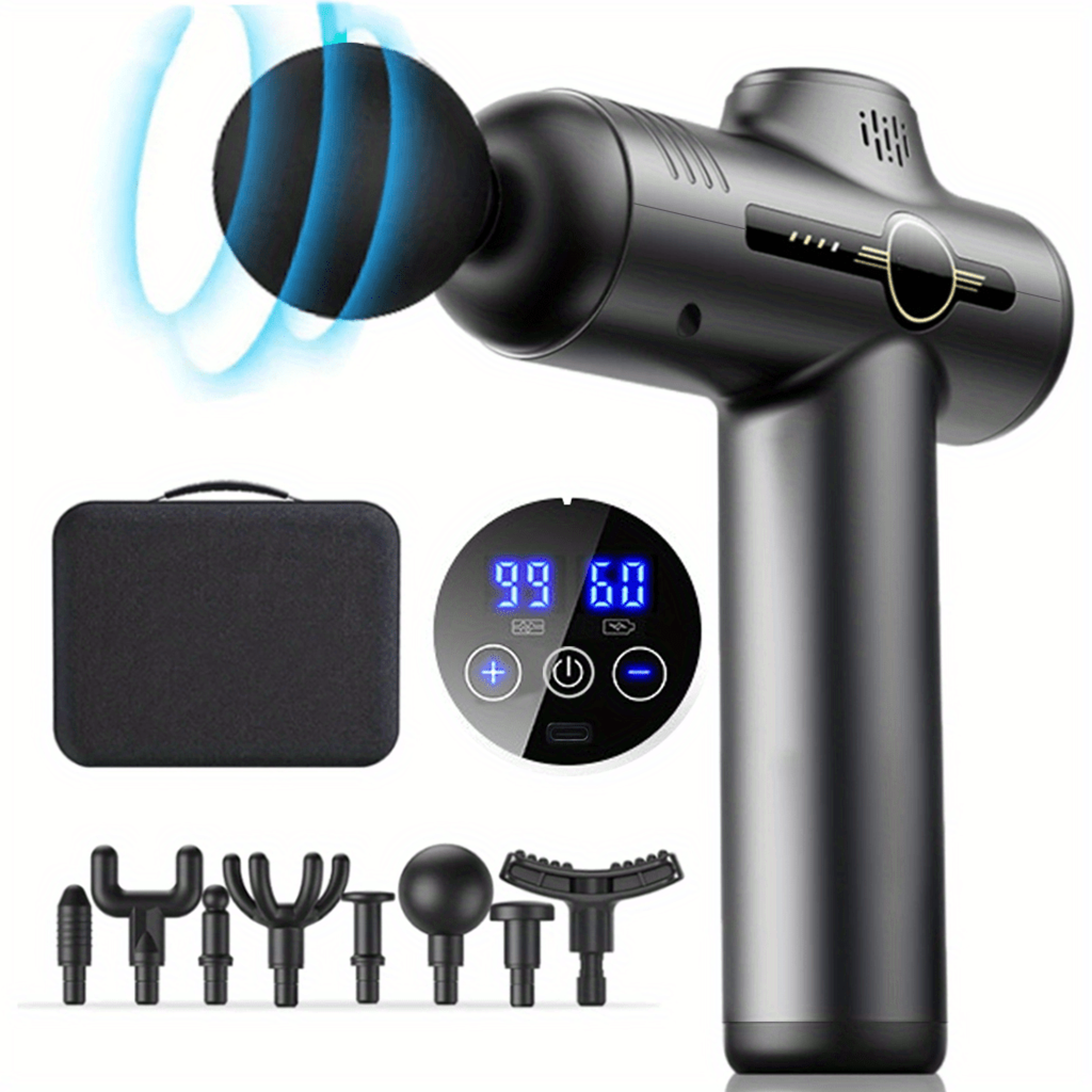 neck massager, body massage gun, deep muscle relax, electric fitness equipment, noise reduction, male female