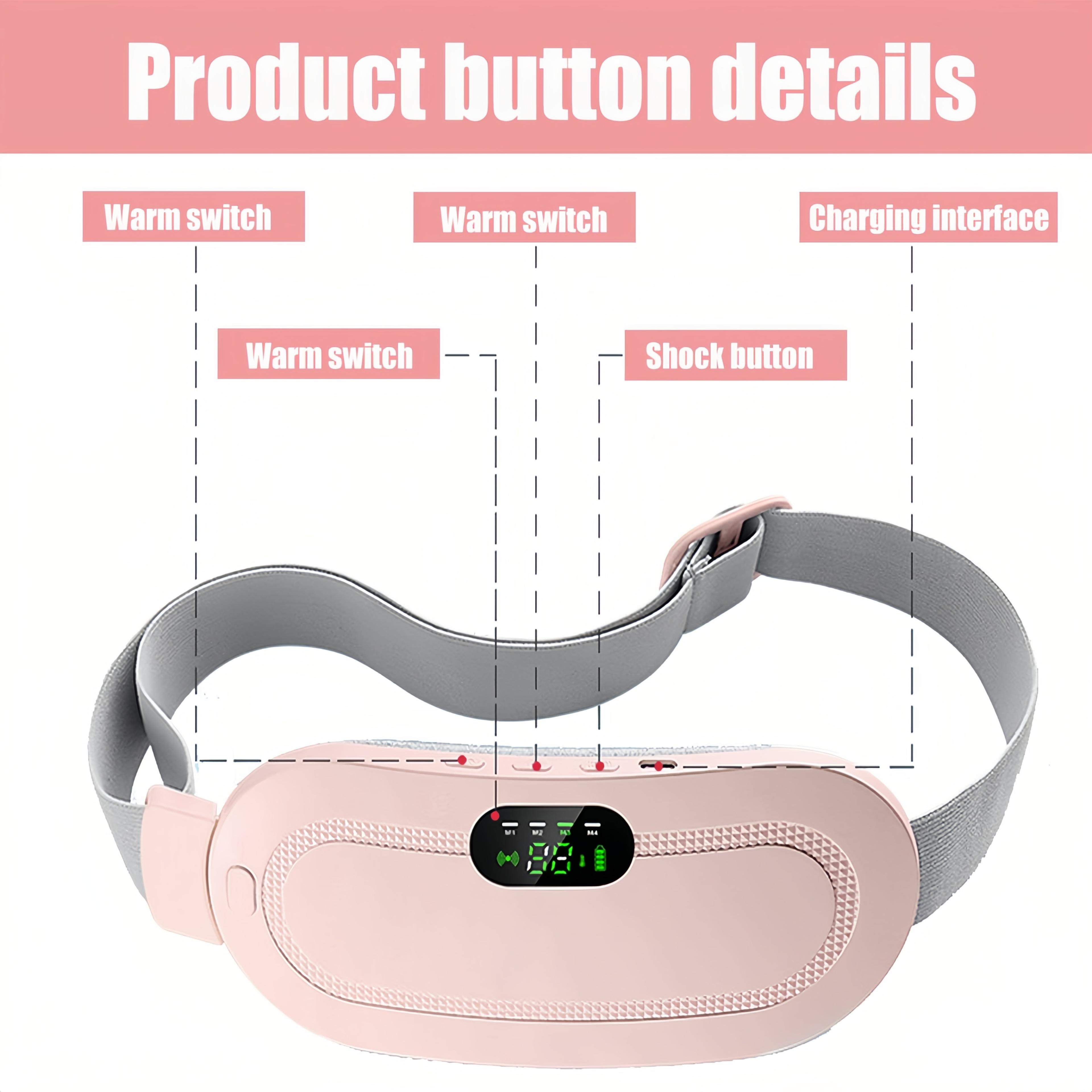 Portable Intelligent Heating Waist Massage Device Heated Warming Palace Belt For Girls During Menst 3