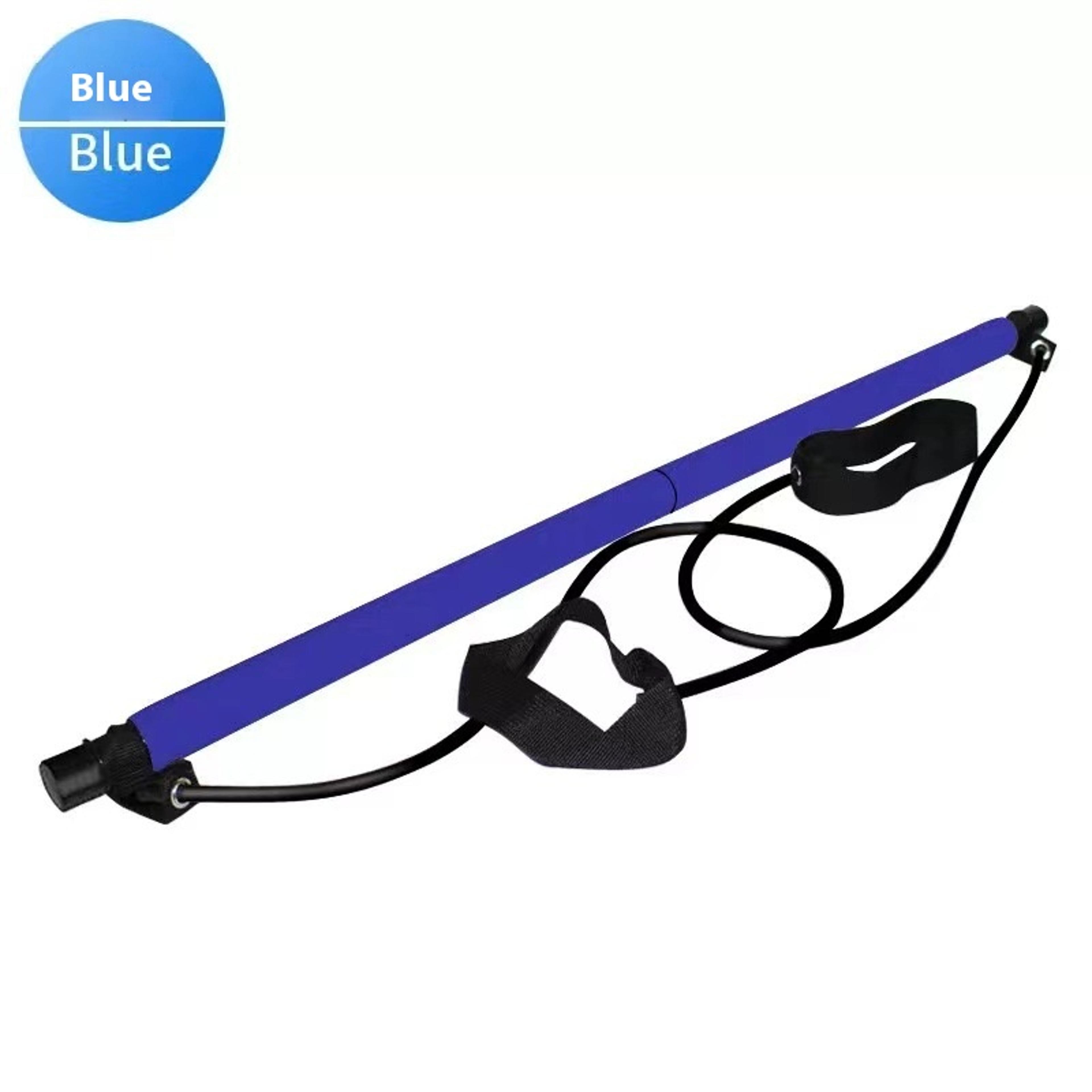 Portable Exercise Rod With Elastic Bands Pilates Stick Adjustable Fitness Bar Yoga Stretching  Toni 5