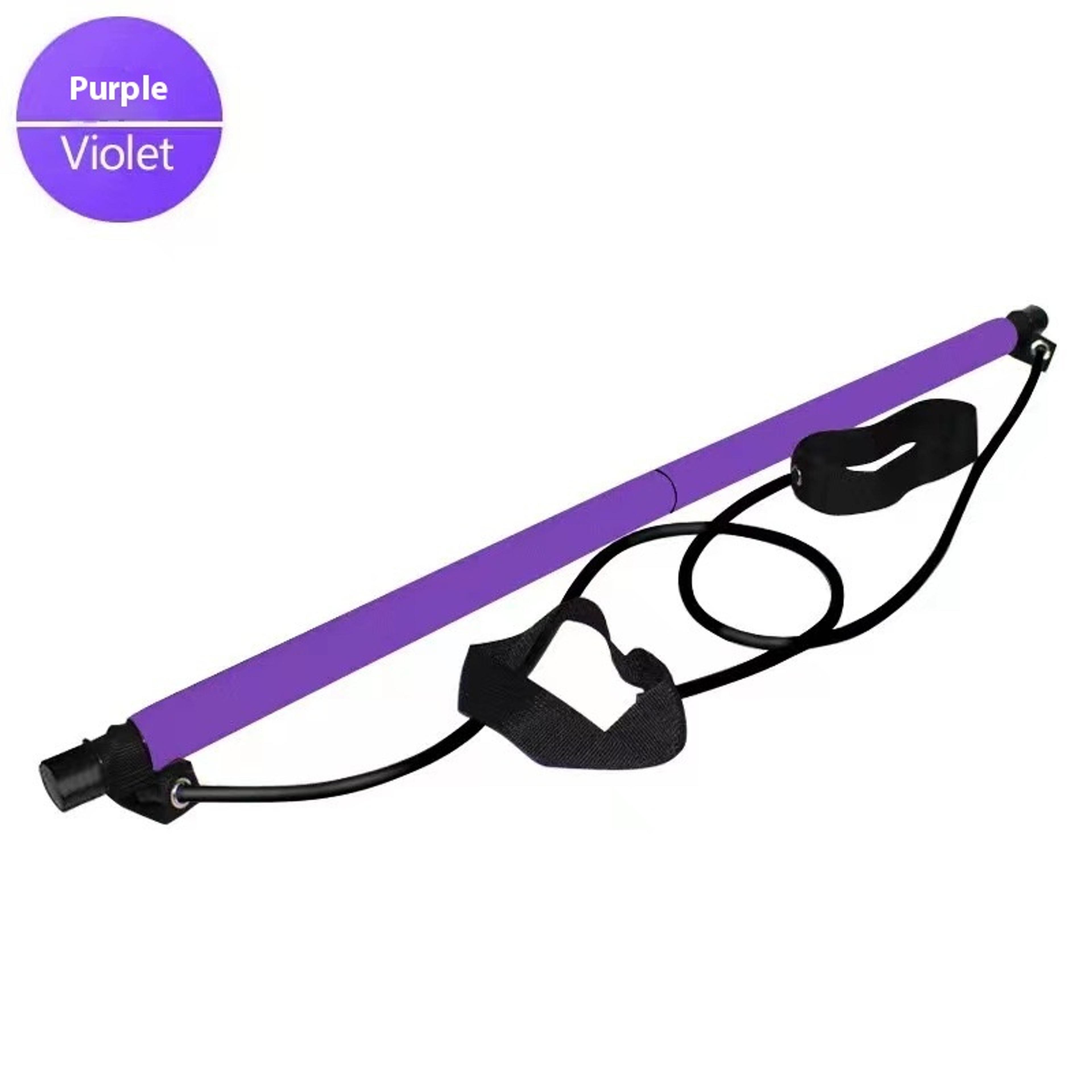 Portable Exercise Rod With Elastic Bands Pilates Stick Adjustable Fitness Bar Yoga Stretching  Toni 7
