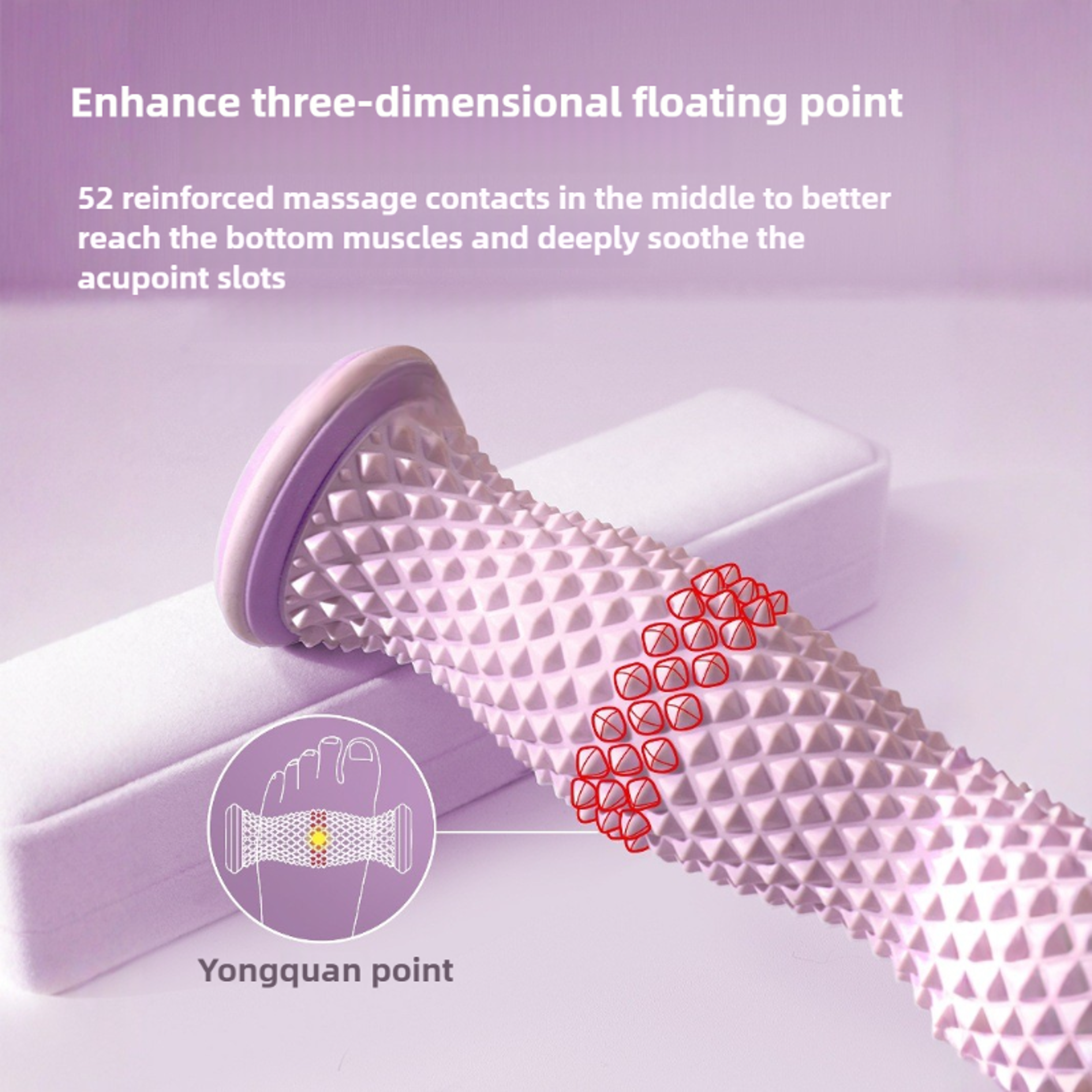 Plantar Fascia Foot Massager Acupressure Massage Roller Yoga Fitness Board Deep Muscle Relaxation F 1
