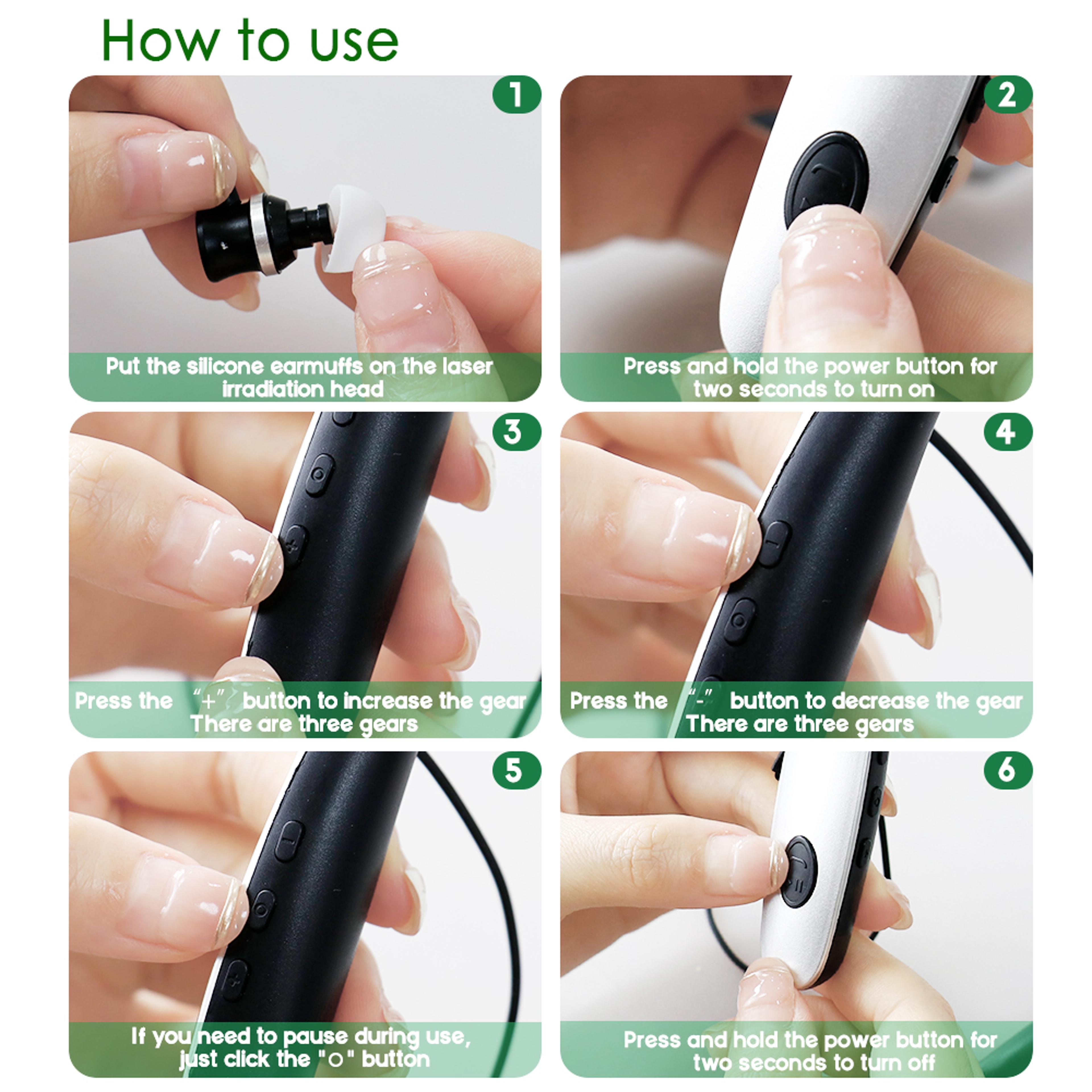 Laser Ear Irradiator 650nm Light Wave Rechargeable Neck Hanging Nasal And Ear Canal Therapy Device  4