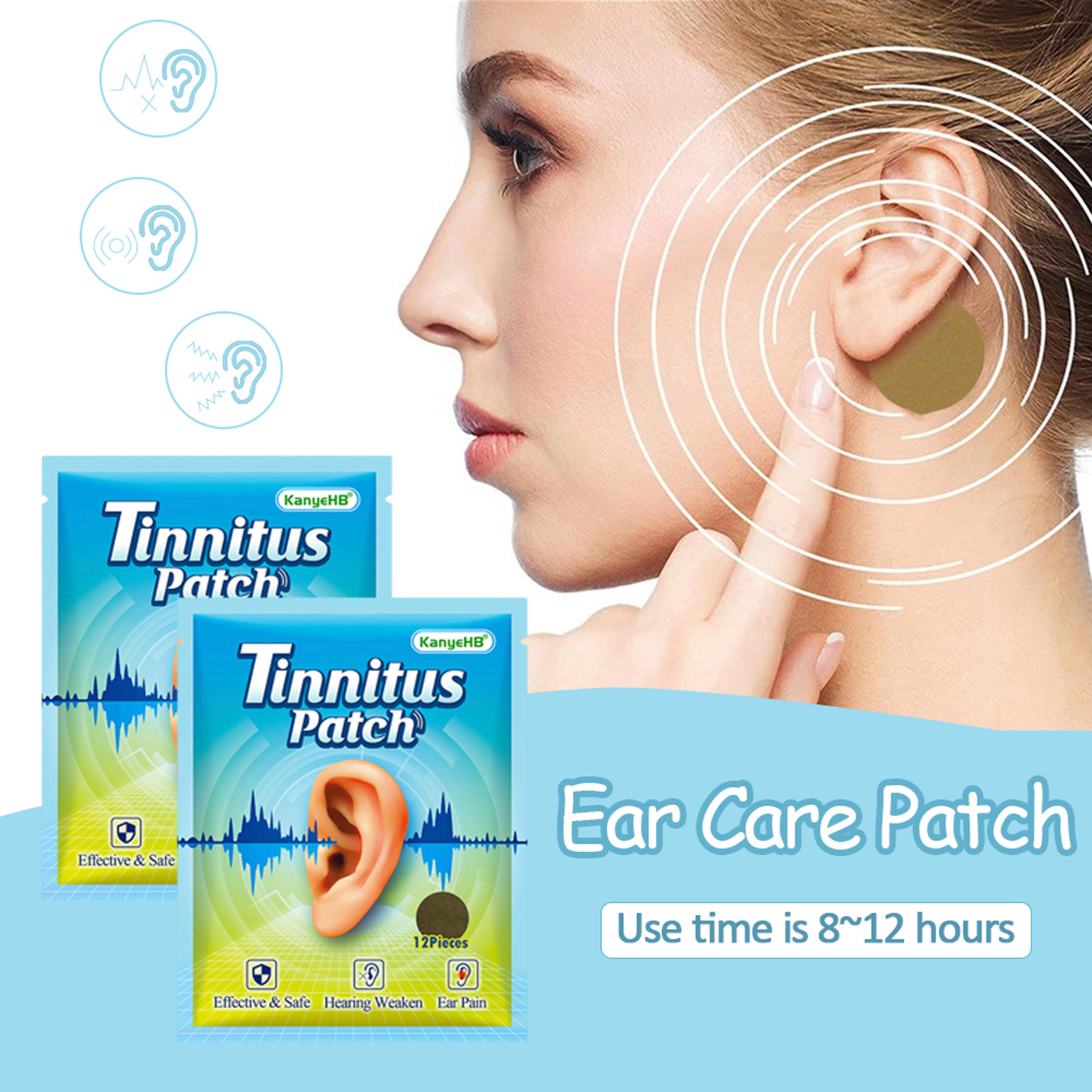 portable ear care patch, tinnitus patch, headache relief, ear ringing buzzing, hearing loss support, brain nerve patch
