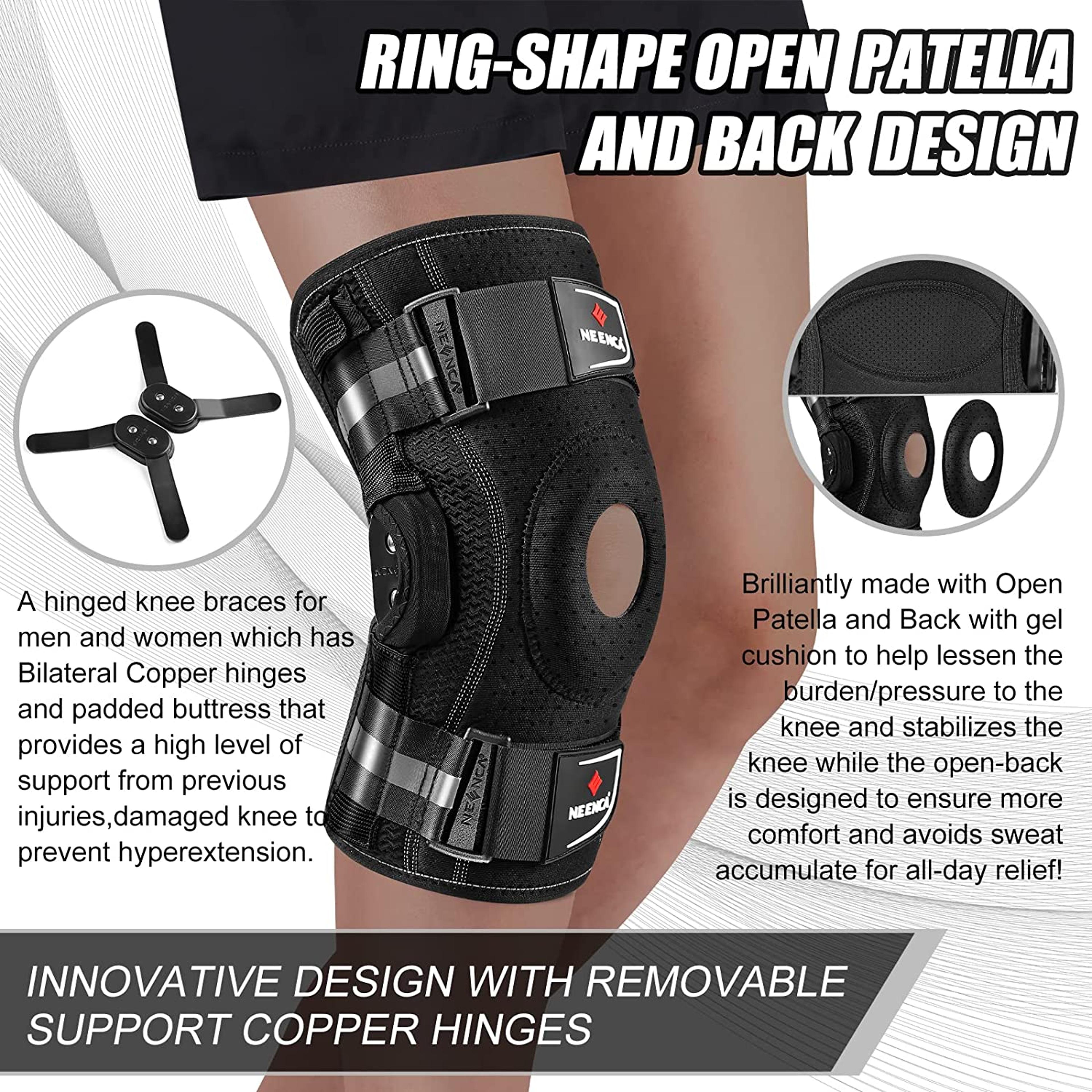 Adjustable Hinged Knee Brace Side Stabilizers Knee Support Patella Gel Pad Joint Pain Relief Arthri 2
