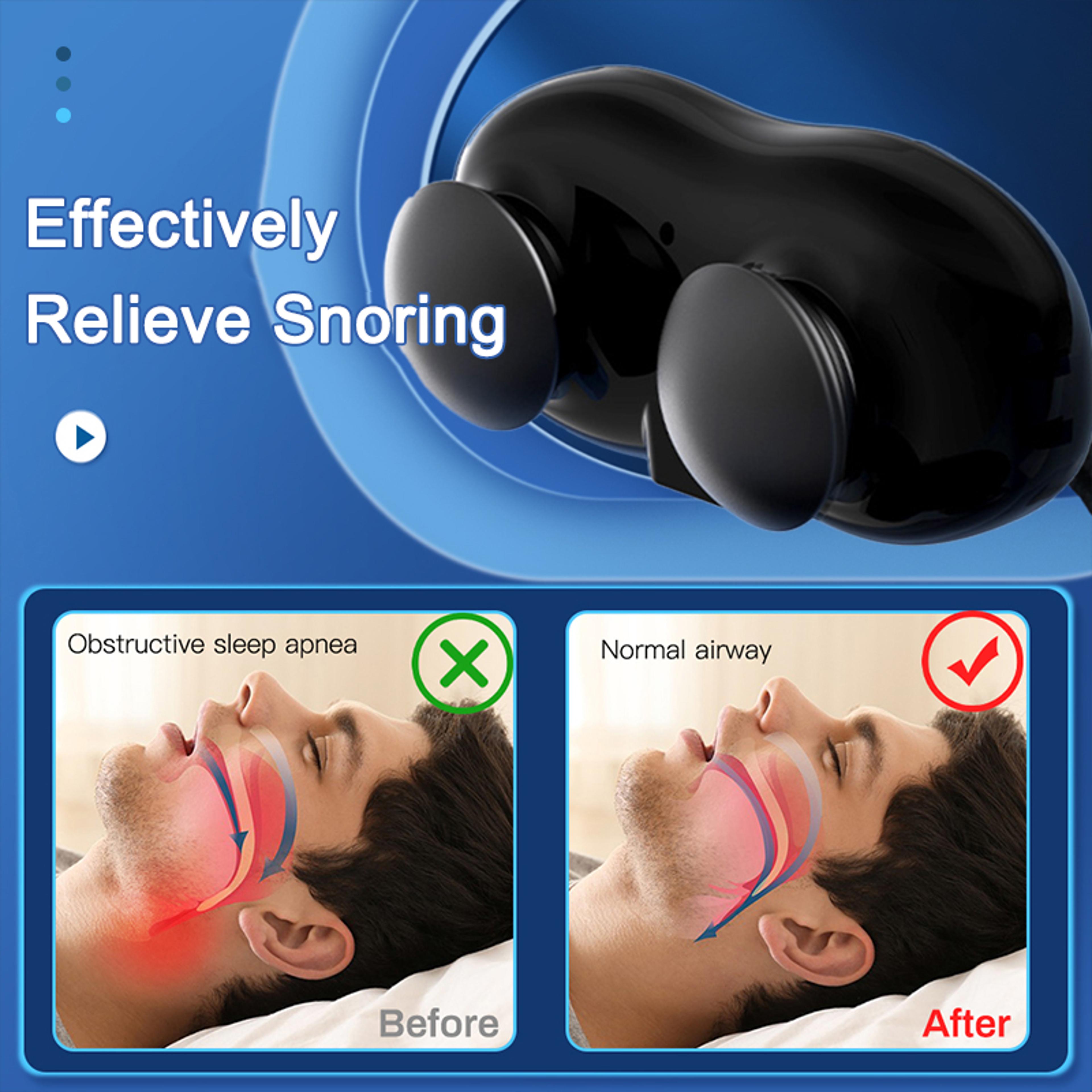 Snoring Solution Throat Massager Smart Anti Snoring Device Stop Snore Sleep Apnea Aid Comfortable S 2