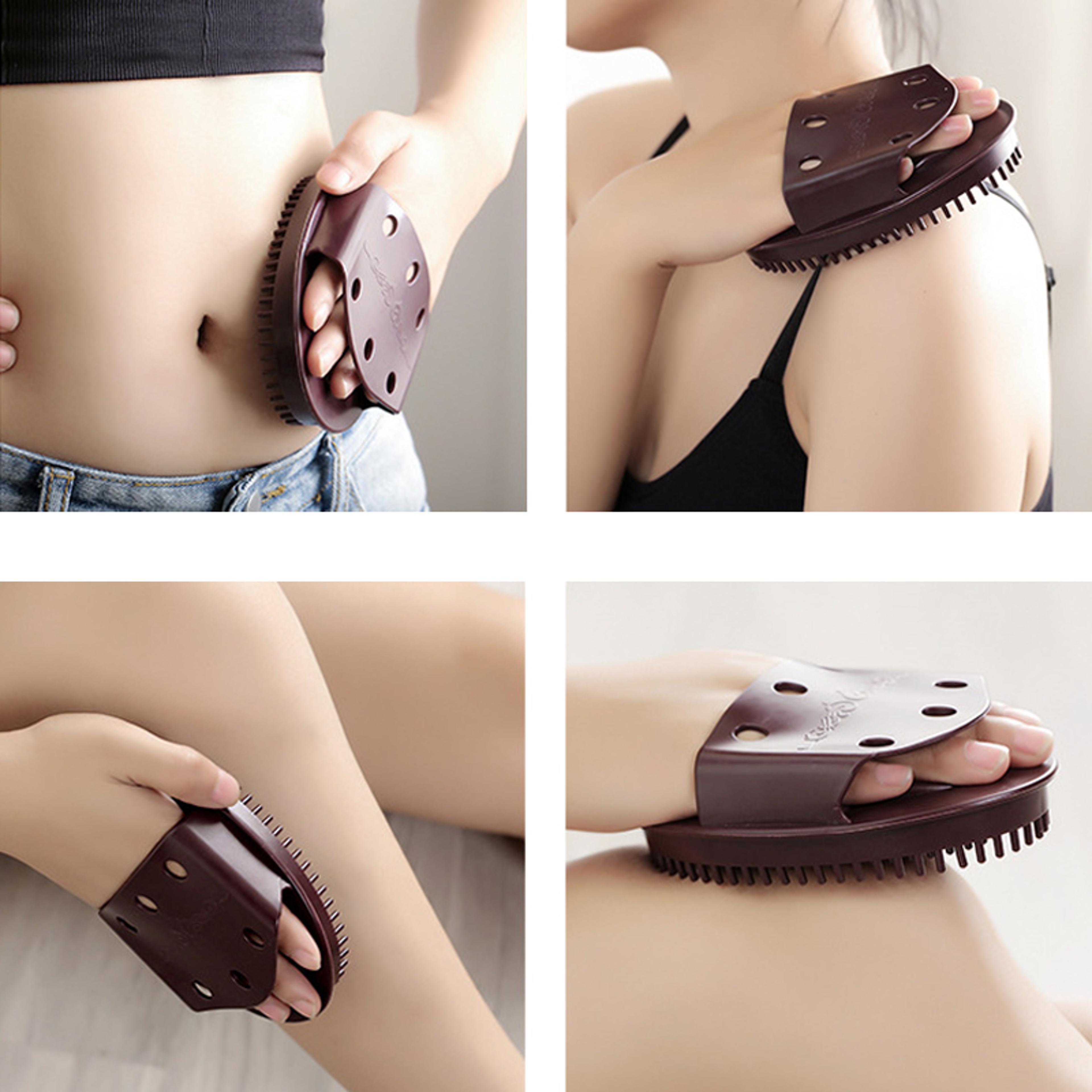 Body Meridian Massage Brushes Set Of 2 Brown Weight Loss At Home Beauty Salon 3
