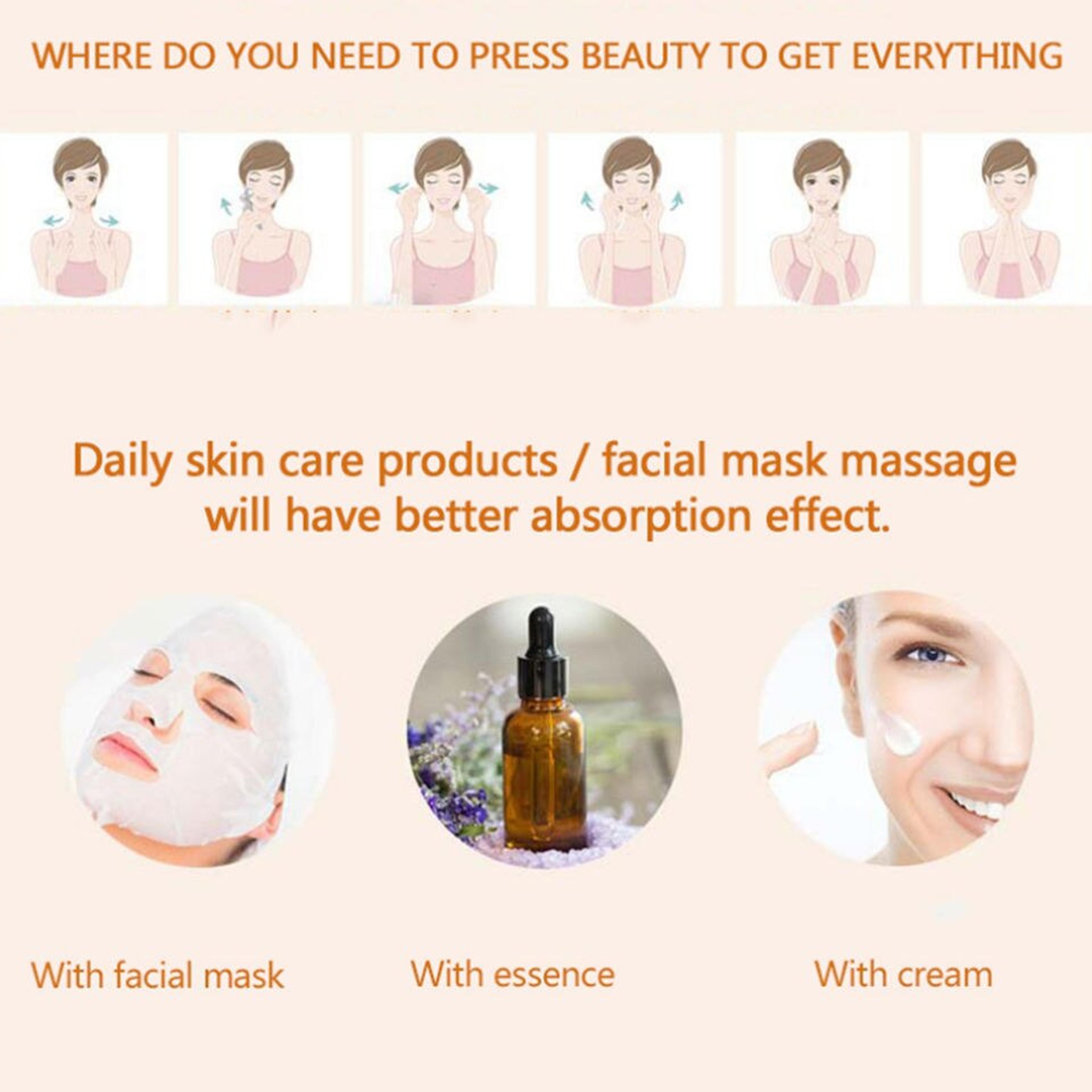 Waterproof Pulse Firming Massager Portable Energy Beauty Bar T Shaped Face Roller Eye Pouch Remover 4