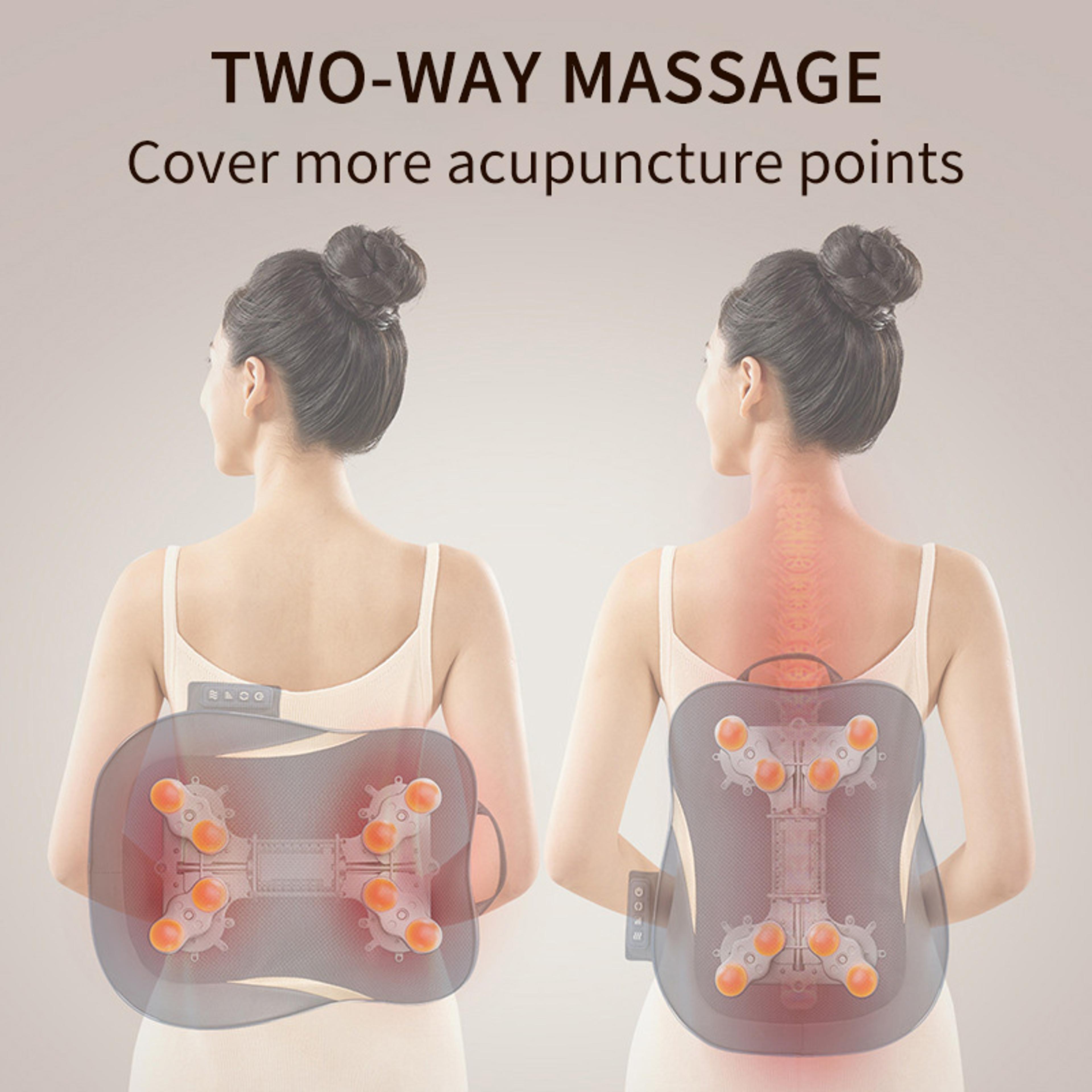 Waist Neck Dual Purpose Massager Cervical Back Massage Cushion Multifunctional Pillow For Home And  1