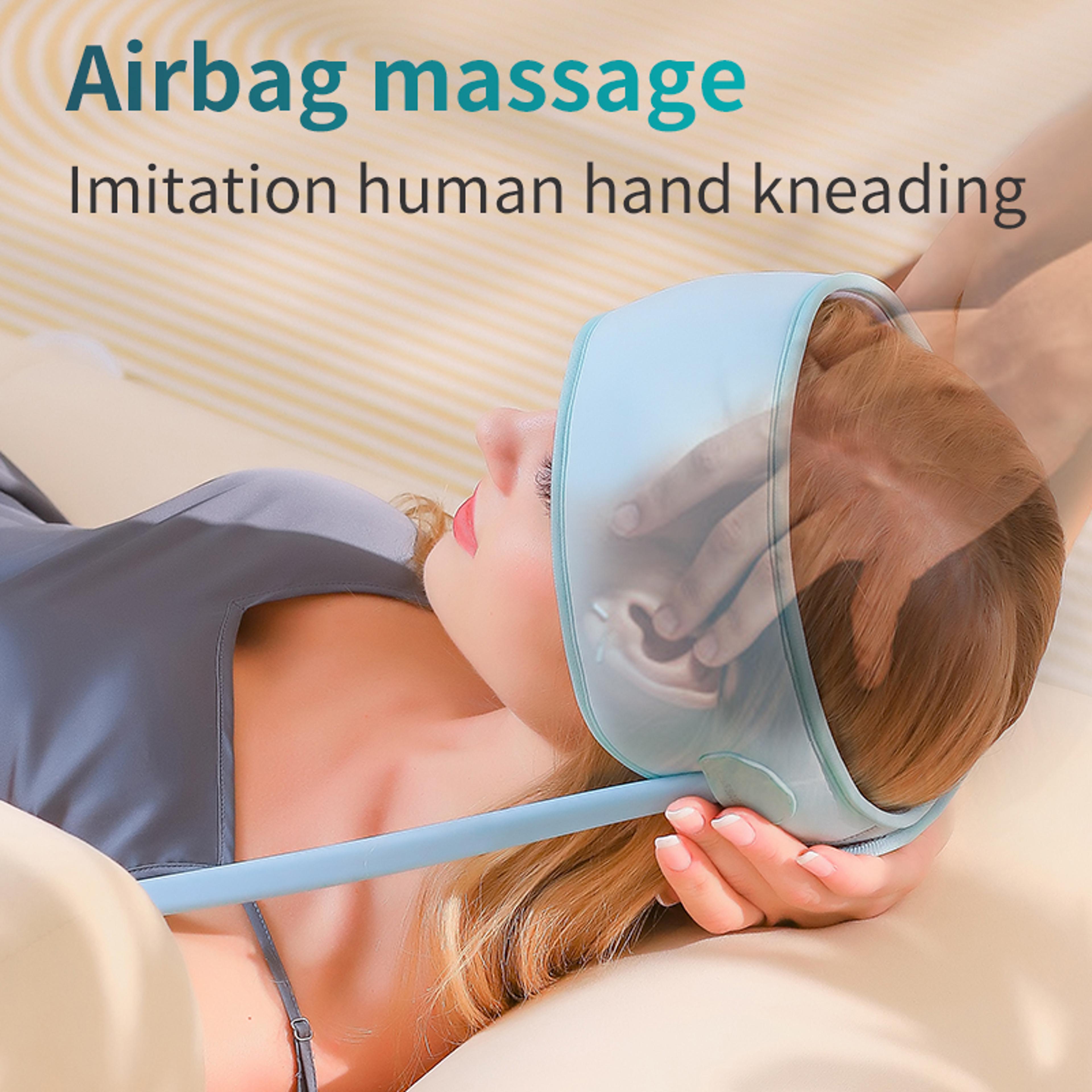 Scalp Massage Instrument Airbag Wrapping Cap Sleep Aid Head Massager Rechargeable Relaxation 2