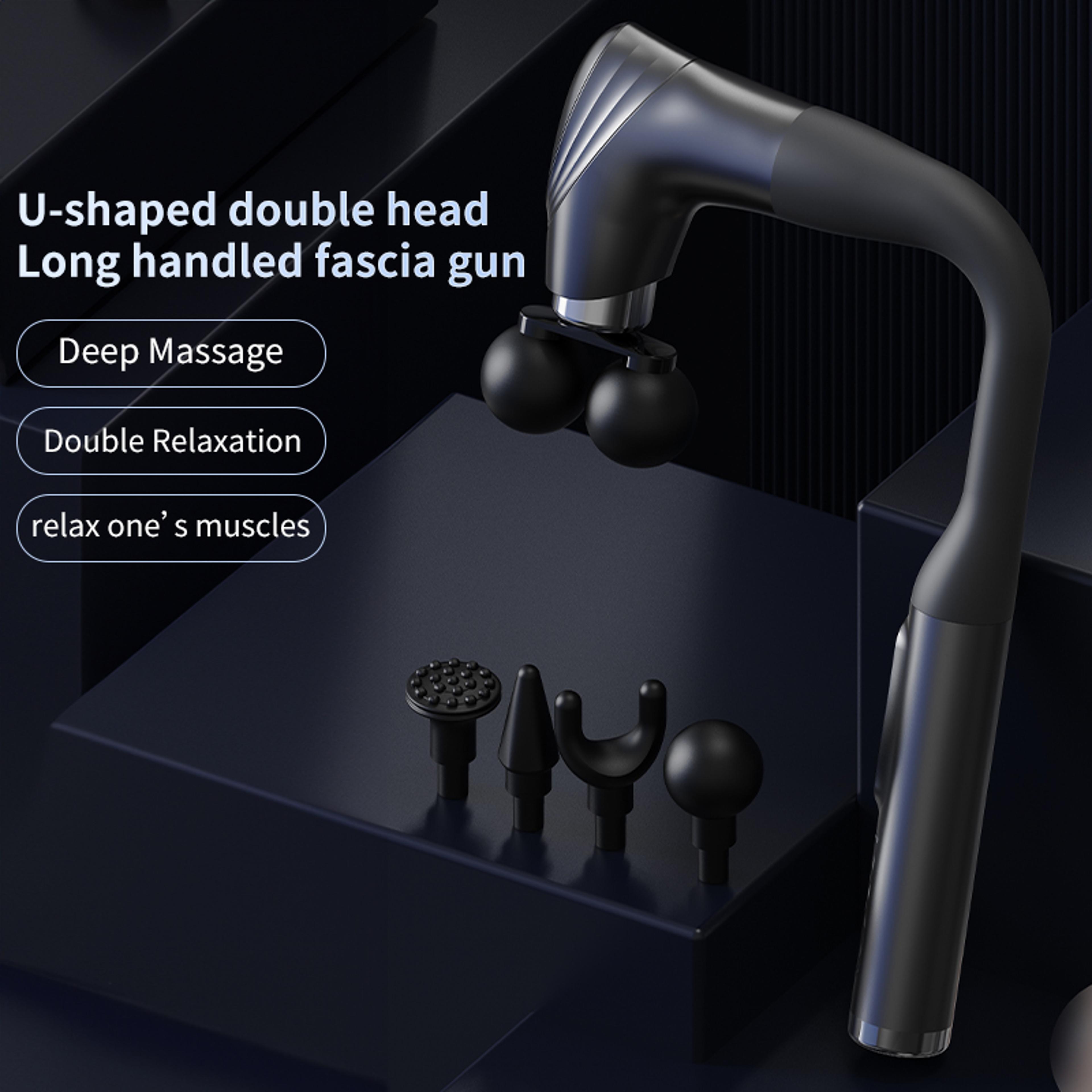 Deep Tissue Percussion Massager Long Handle Handheld Fascia Gun Adjustable Speed Muscle Massager Fo 2