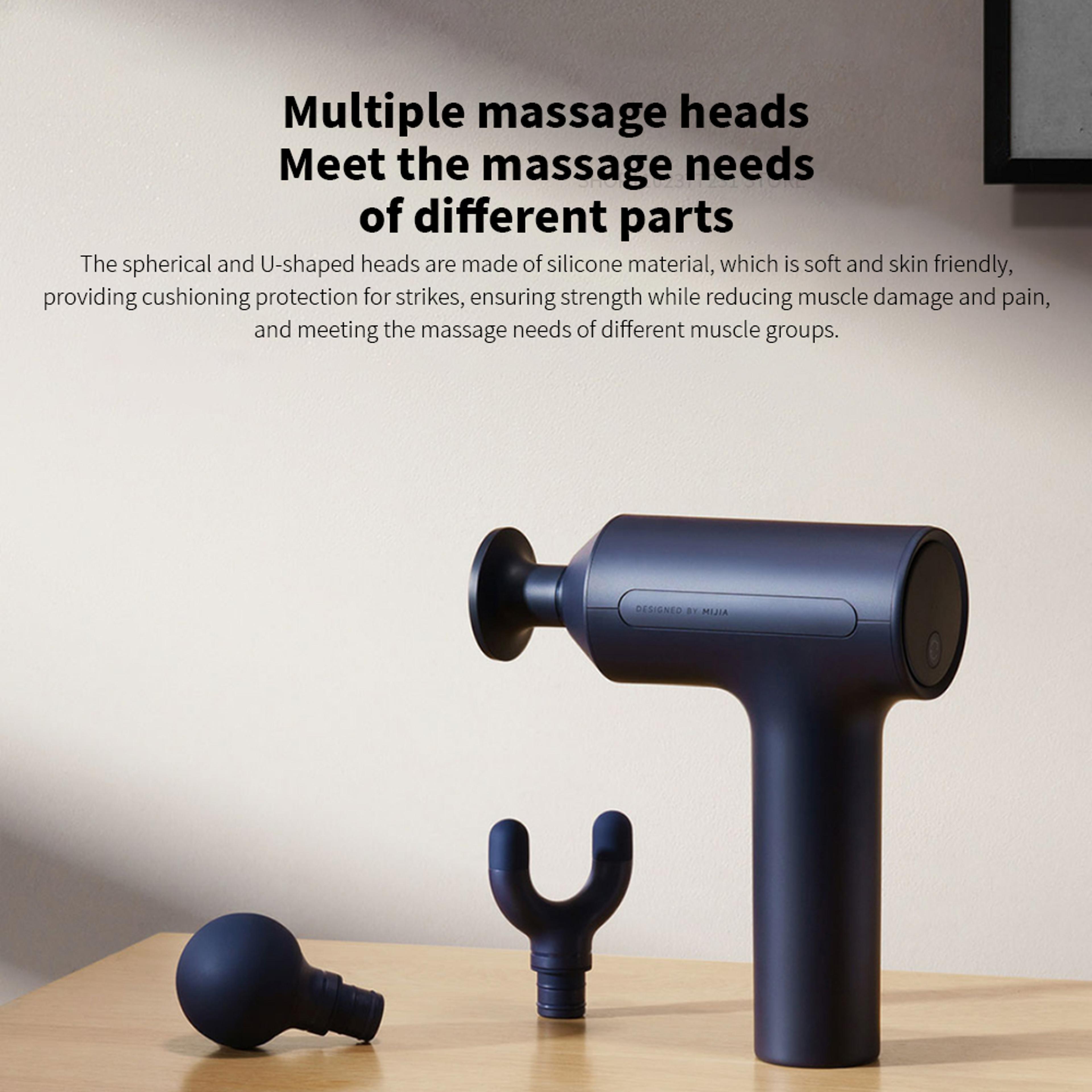 Sports Massage Gun 2450mAh Fascia Gun 3 Strength Feedback 25kg Thrust 10mm Deep Tissue Relaxation 3 4