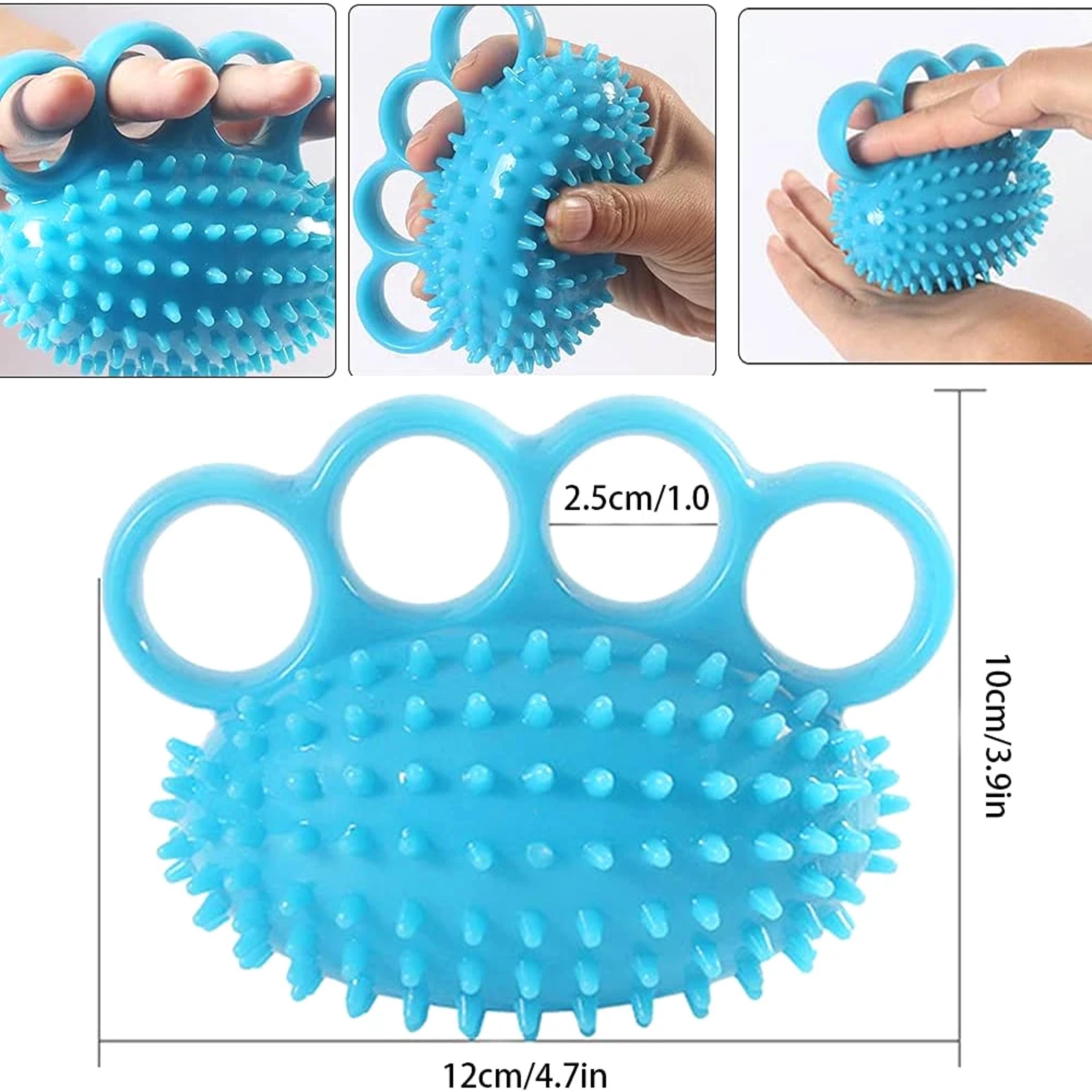 Four Finger Exerciser Ball Hand Grip Strengthener Therapy Ball For Hand Cramps And Stress Relief Ha 4