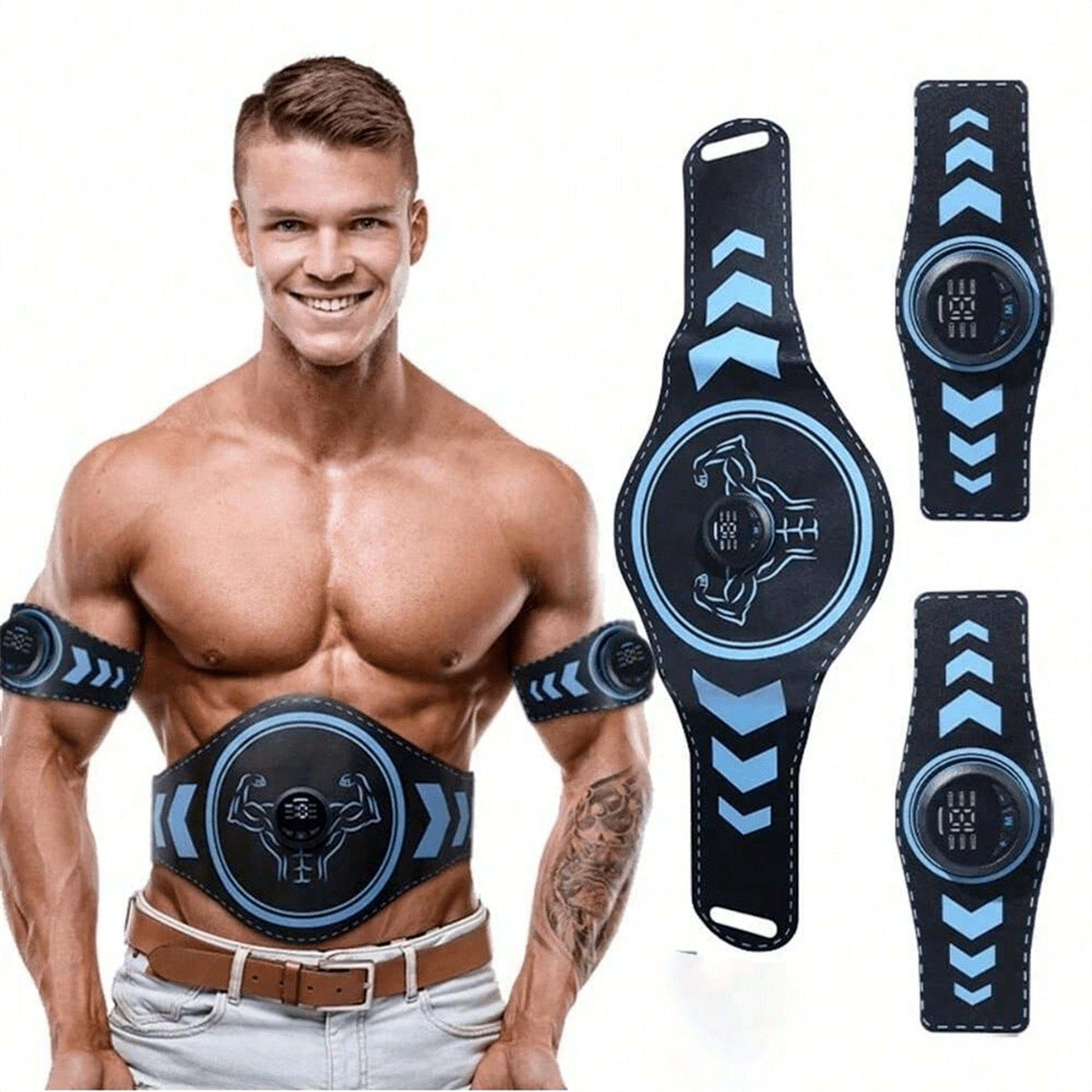 Muscle Training EMS Trainer ABS Fitness Belt USB Rechargeable Muscle Stimulator Home Gym For Men An 5