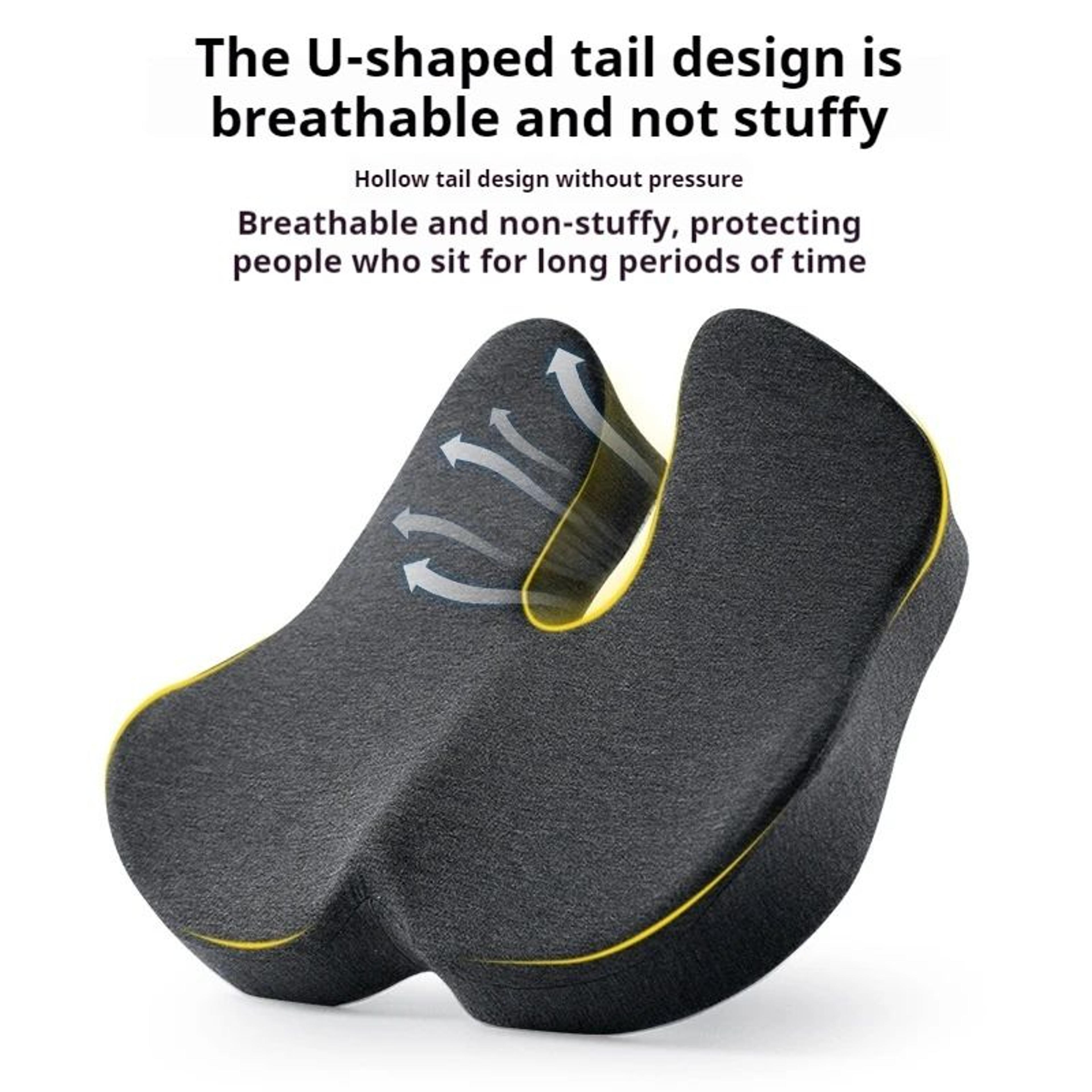 Orthopedic Slow Rebound Memory Foam Cushion Office Chair Seat Pad For Woman Tailbone Pelvis Medical
