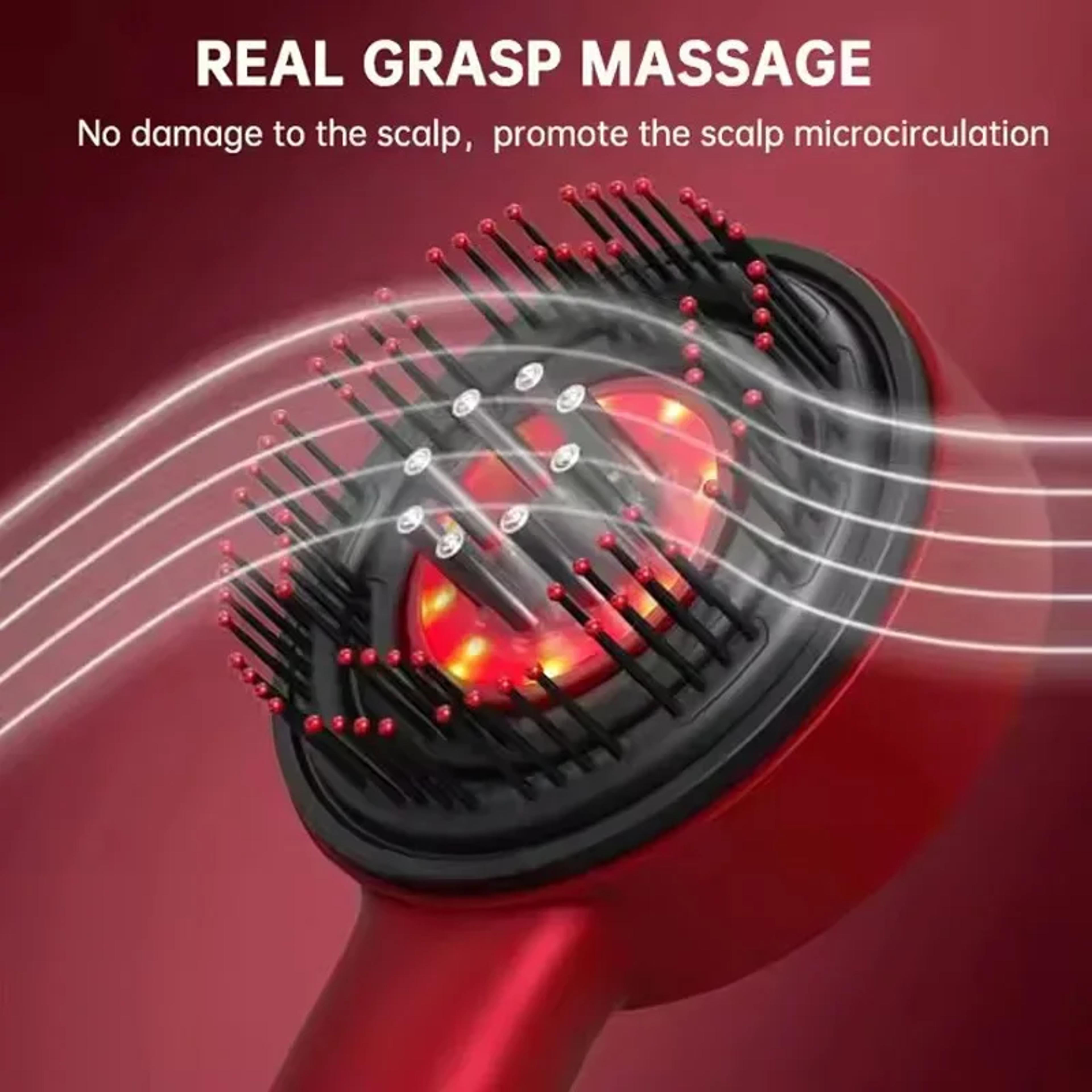 Portable Red Light Laser Comb 3 Modes Electric Massage Comb For Hair Follicle Care Essence Oil Appl 2