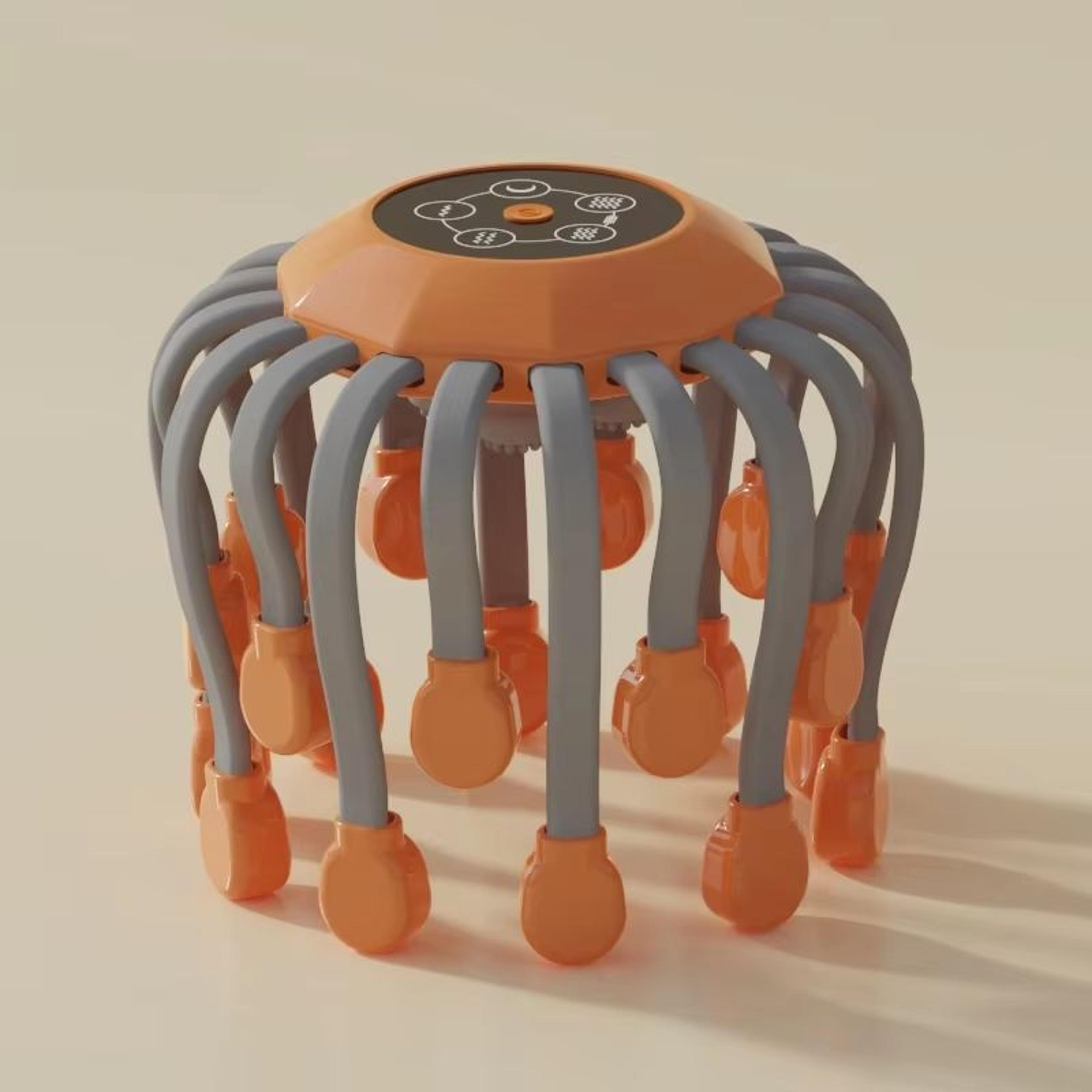 Deep Scalp Electric Head Massager 20 Touch Massage Points Relieves Head Tension Scratching Octopus  6