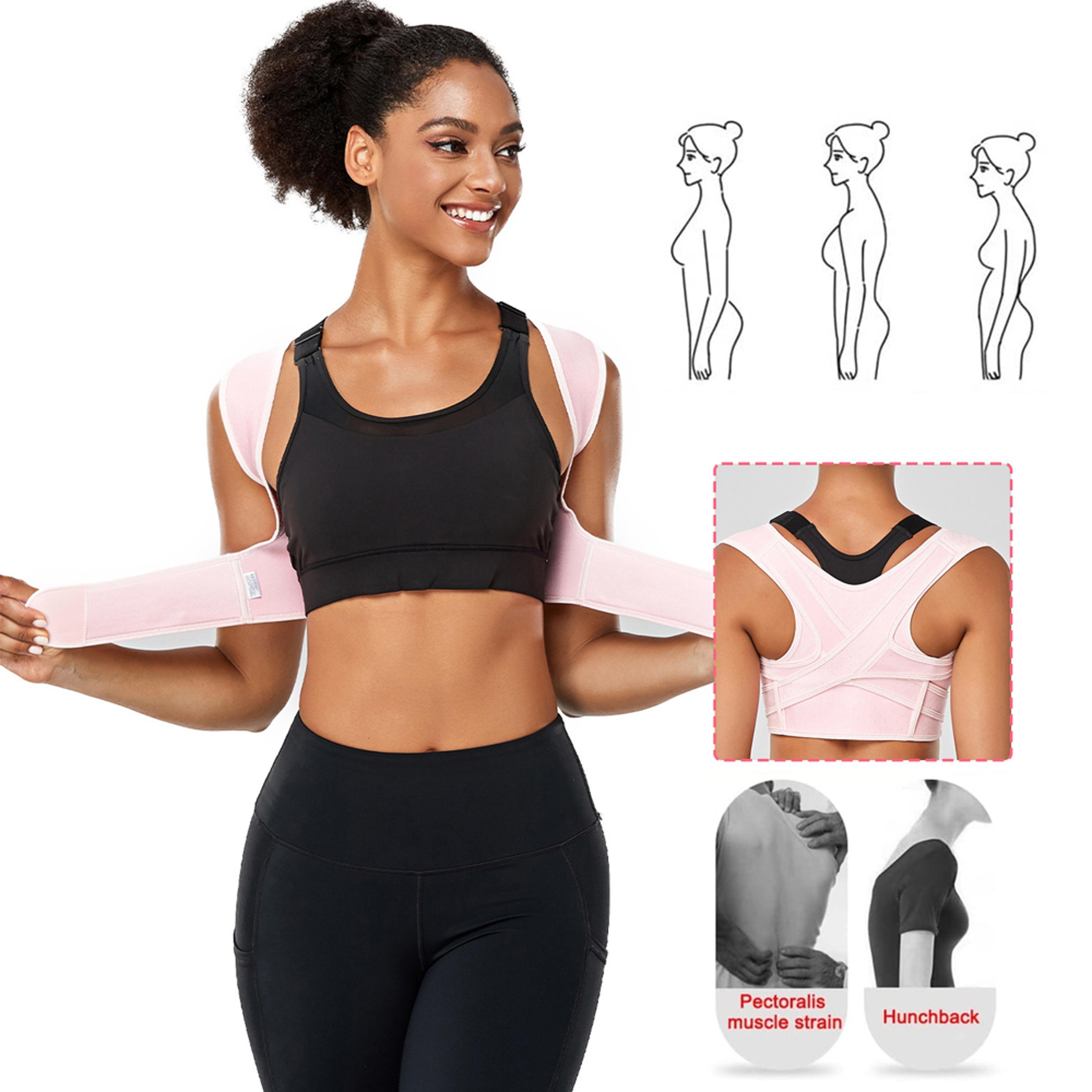 Breathable Back Support Straightener Posture Corrector Adjustable Upper Back Brace Neck Shoulder Cl