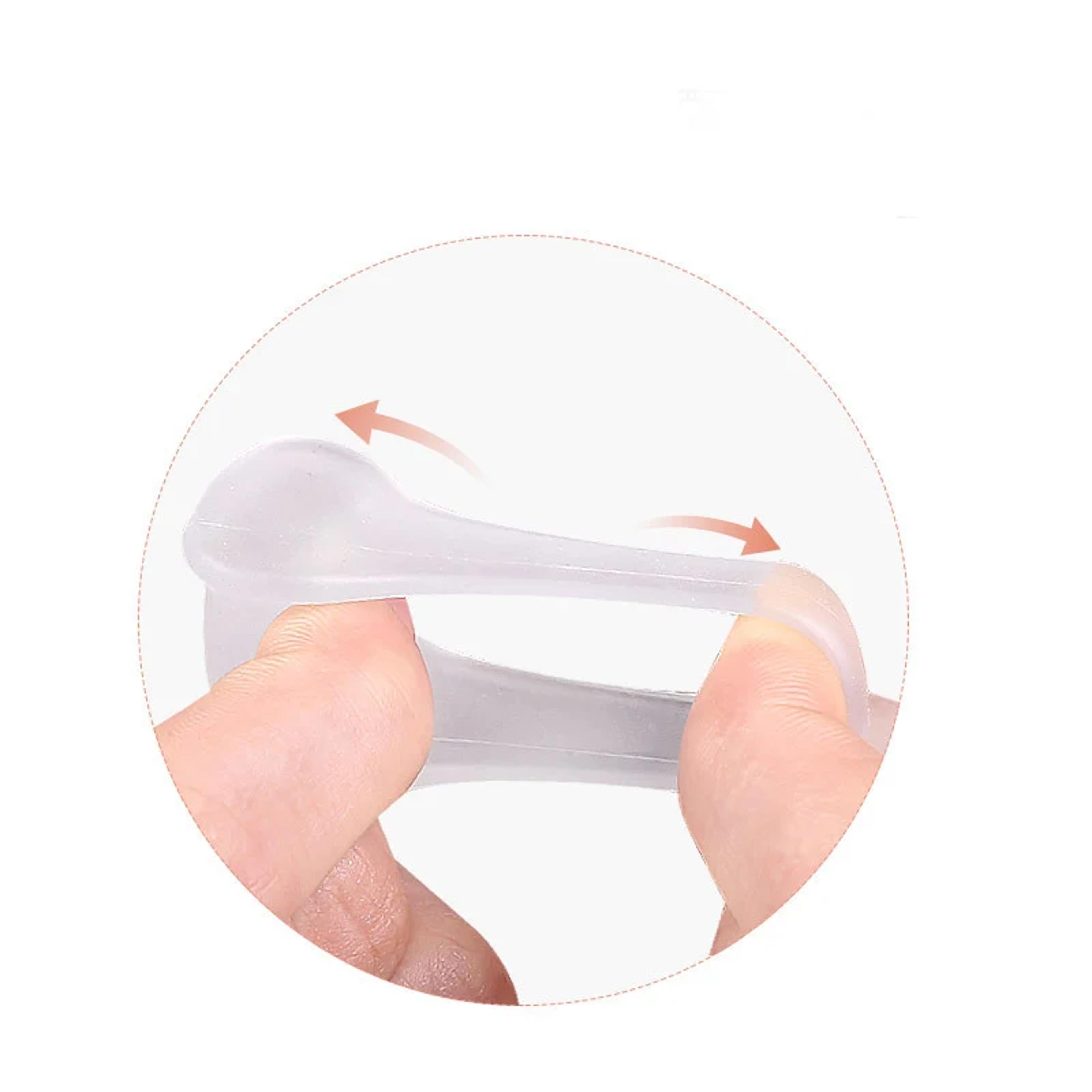 Two Hole Toe Separator Silicone Gel Straightener For Foot Care 4