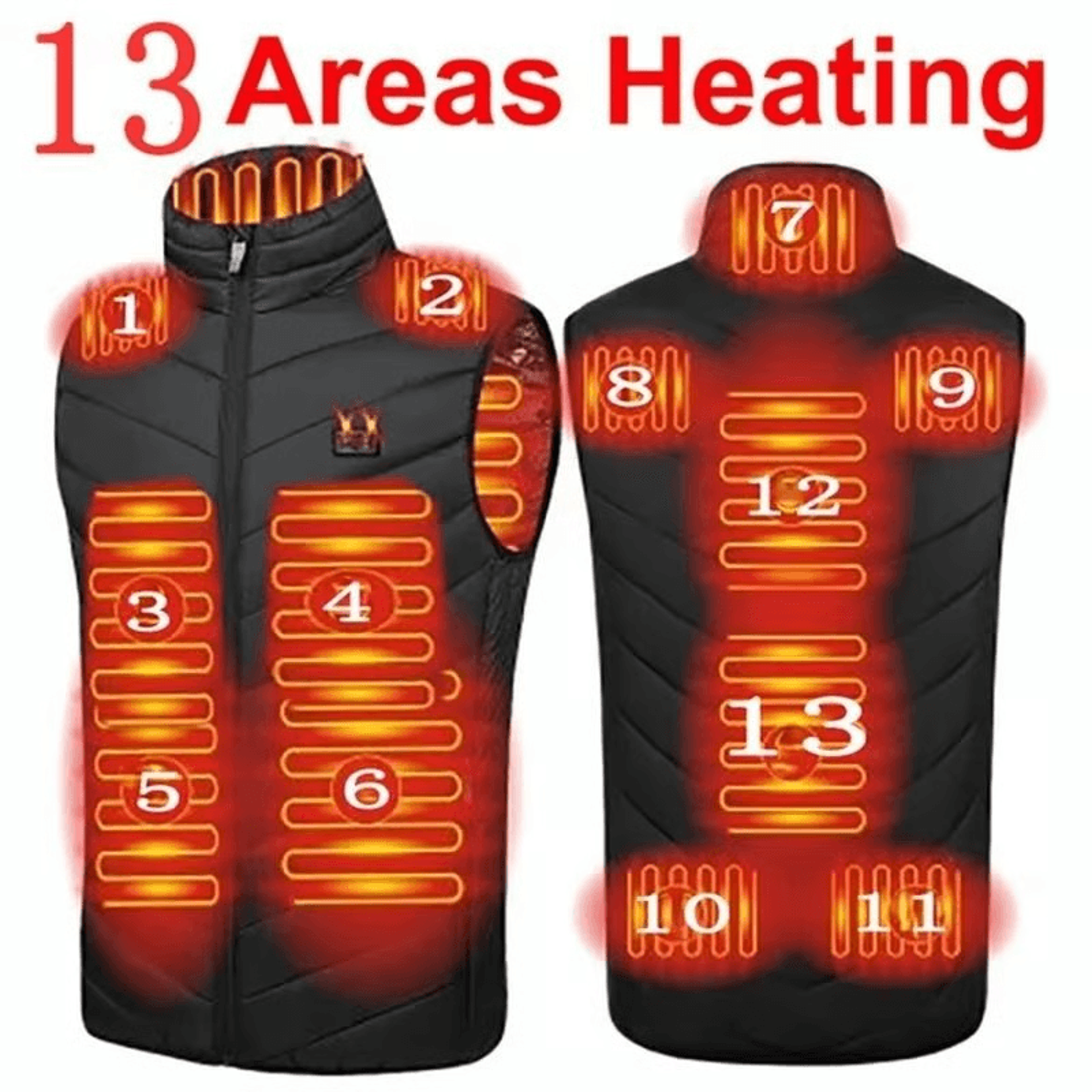 heated vest under winter jacket