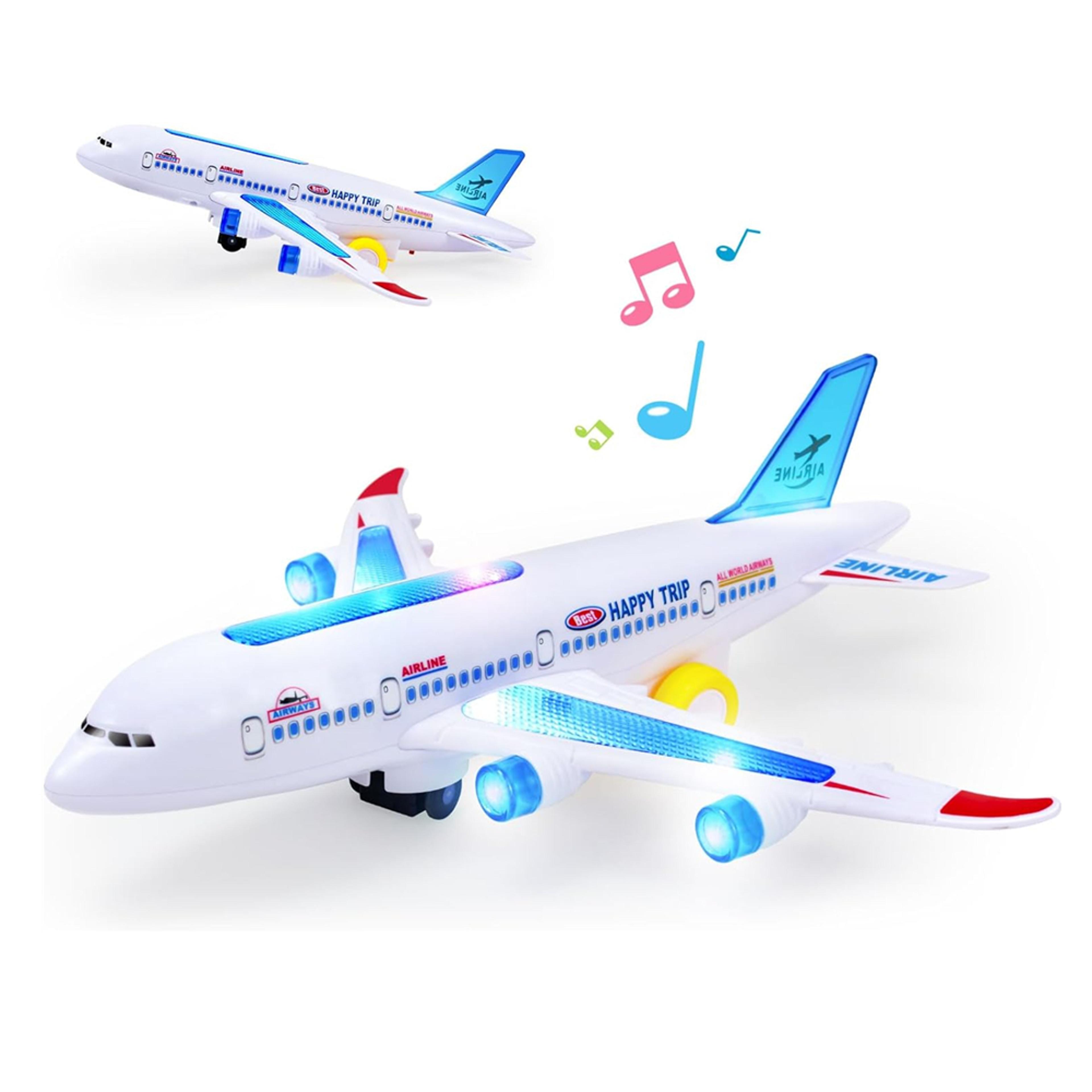 Electronic Aeroplane Toy For Kids Autopilot Flash Sound Music  Light Effects Educational Aircraft G 2