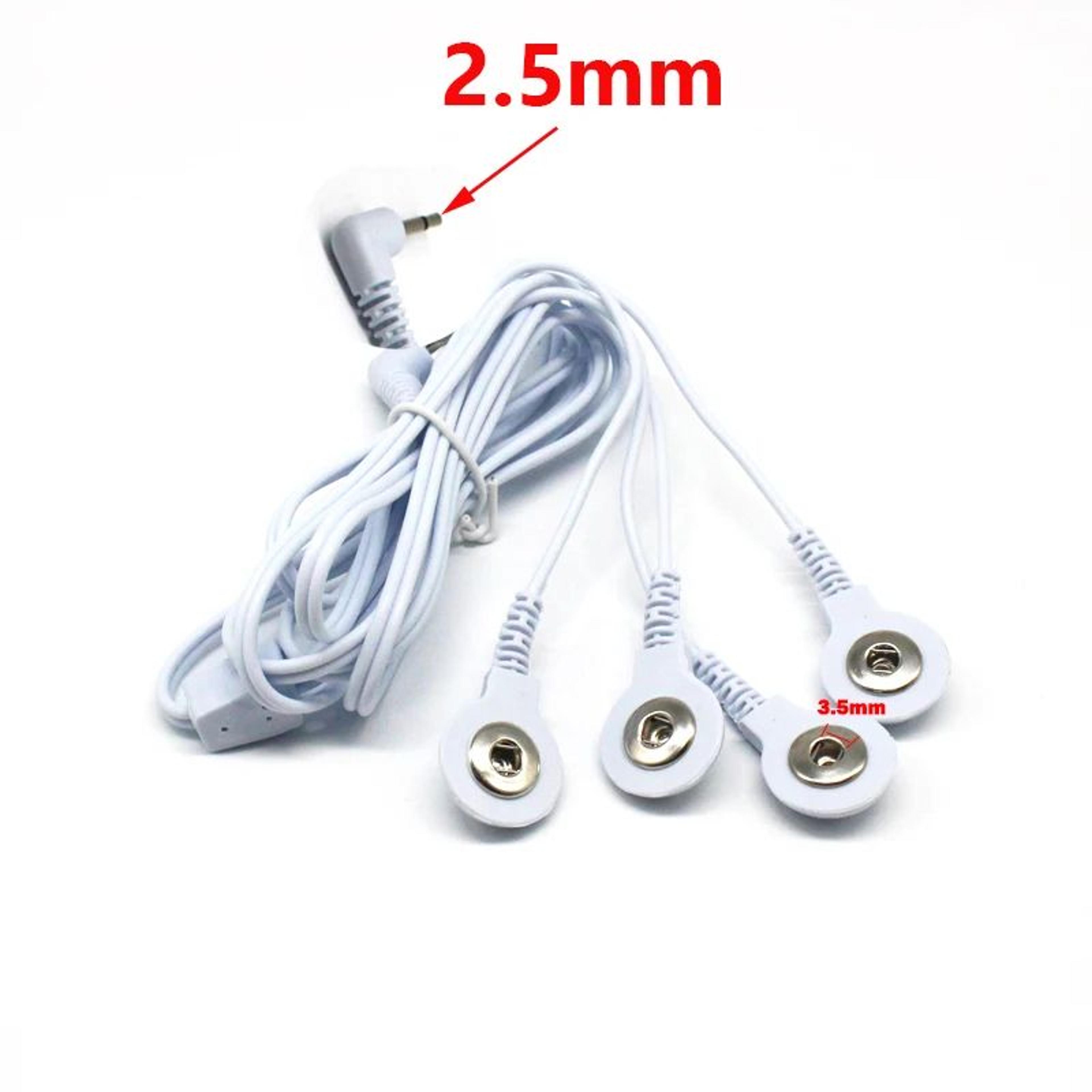 Premium Machine Massager Button Cable Electrode Pads TENS Unit Lead Wires For Professional Electrot 3