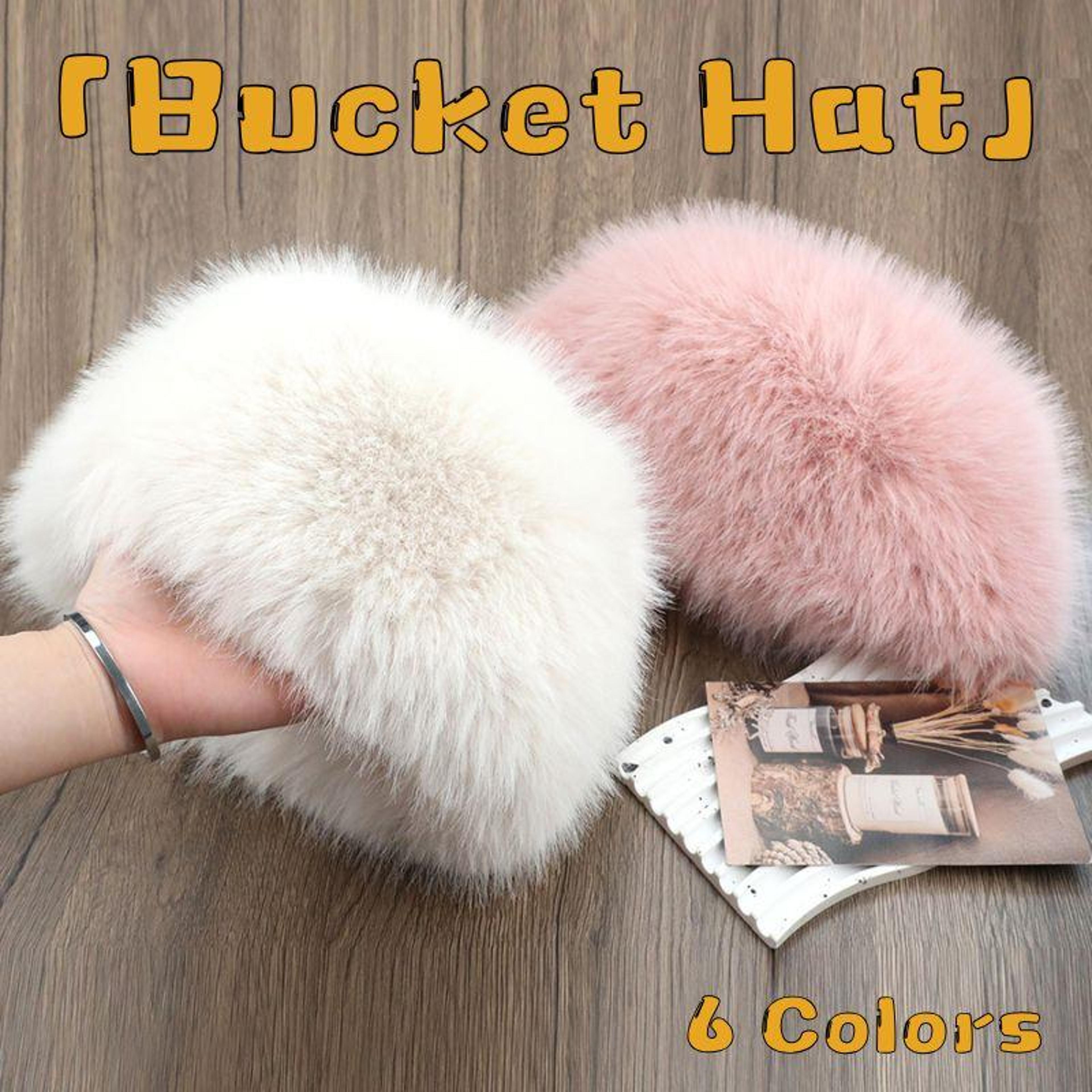 Fluffy Fur Winter Hat Womens Ski Cap Thick Warm Windproof Faux Fur Russian Fishermans Mink Snow Hat 3