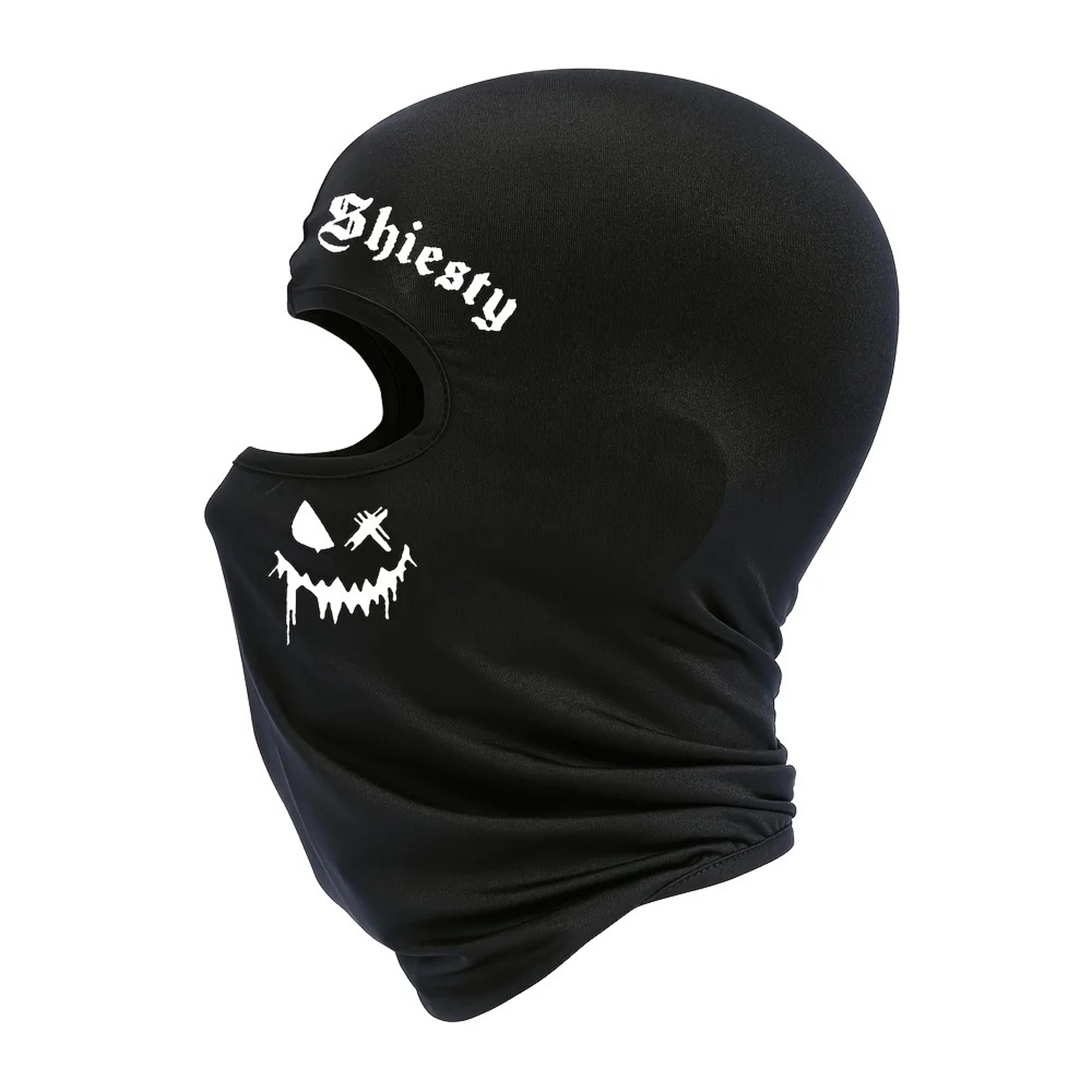 Unisex Summer Cool Neck Cover Smiling Face Print Balaclava Face Mask Motorcycle Skiing Scarf 2