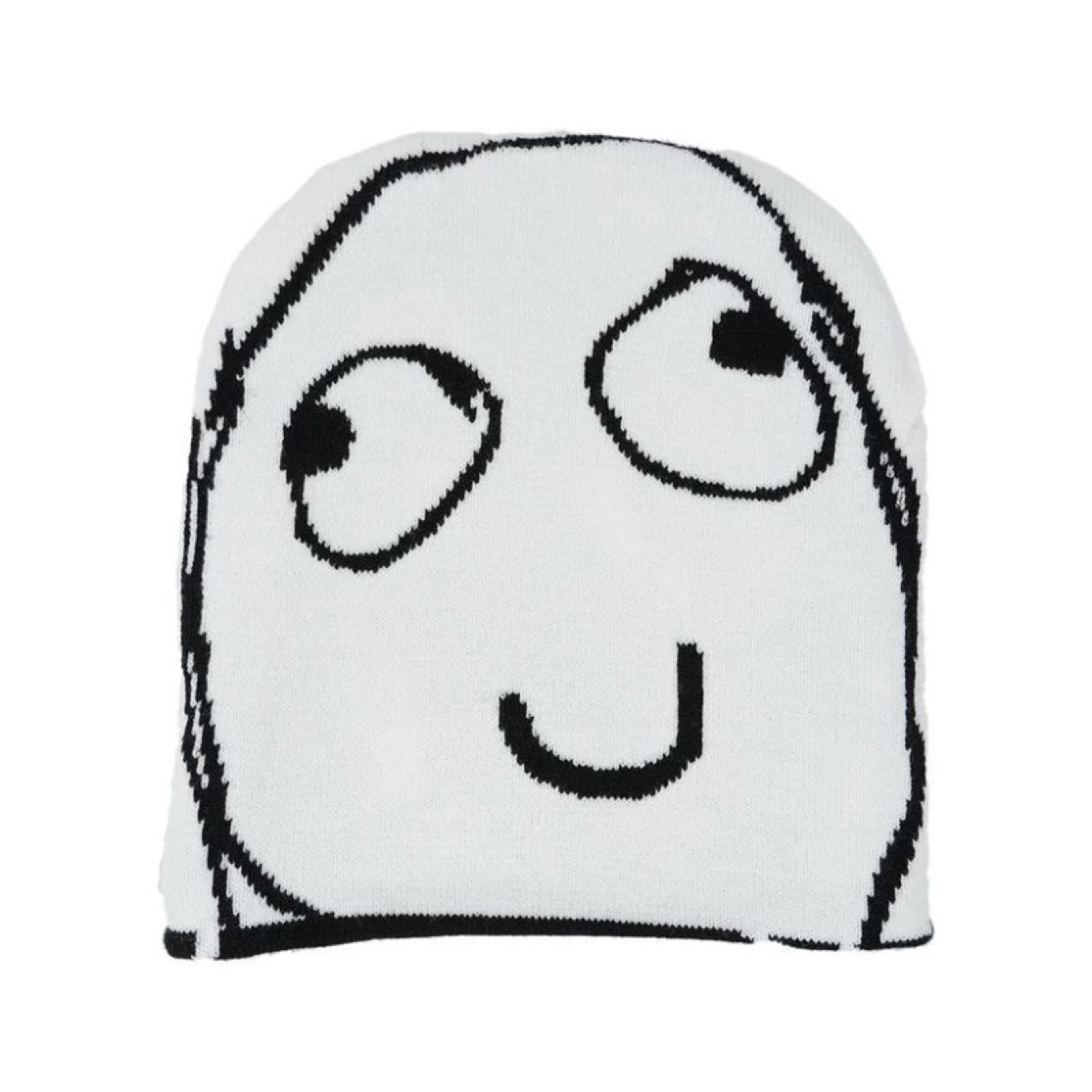 unisex winter hat funny cartoon face knit beanie soft warm stretchy acrylic casual skull cap for men women