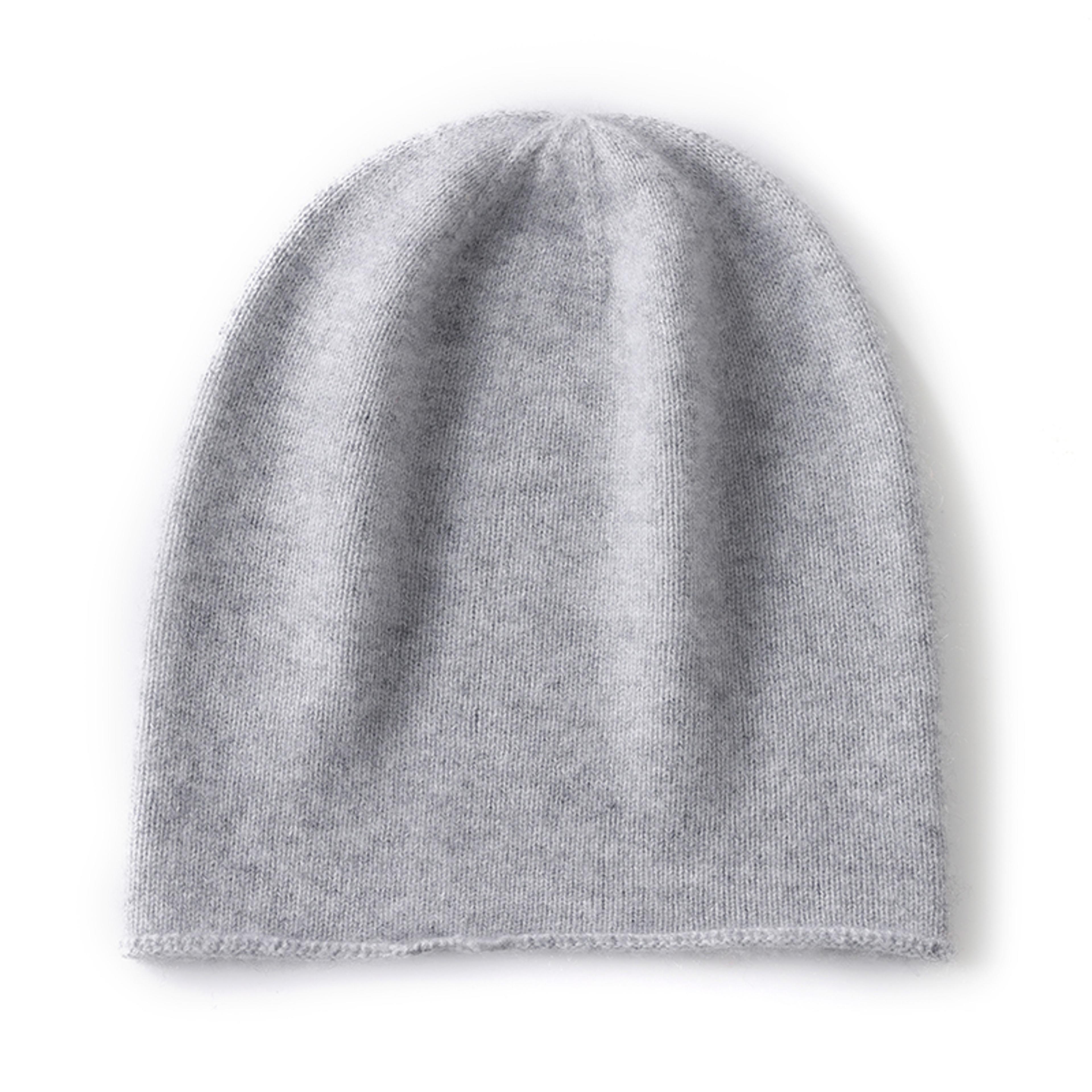Outdoor Winter Cashmere Knitted Beanie Hat Solid Color Unisex Warm Hedging Cap For Men And Women 13