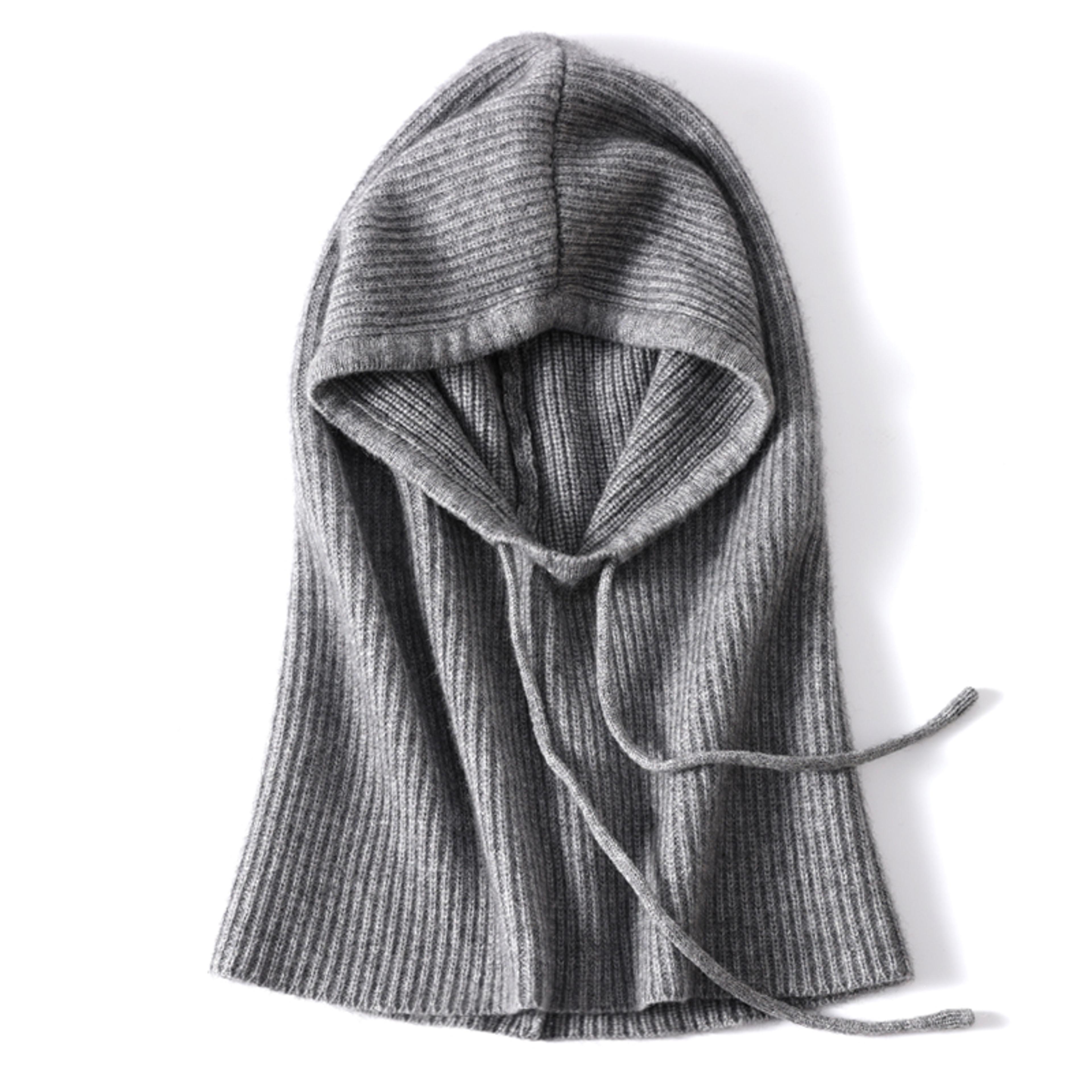 Winter Wool Balaclava Beanies For Men And Women Soft Warm Knitted Neck Face Protect Hooded Hats Dra 6