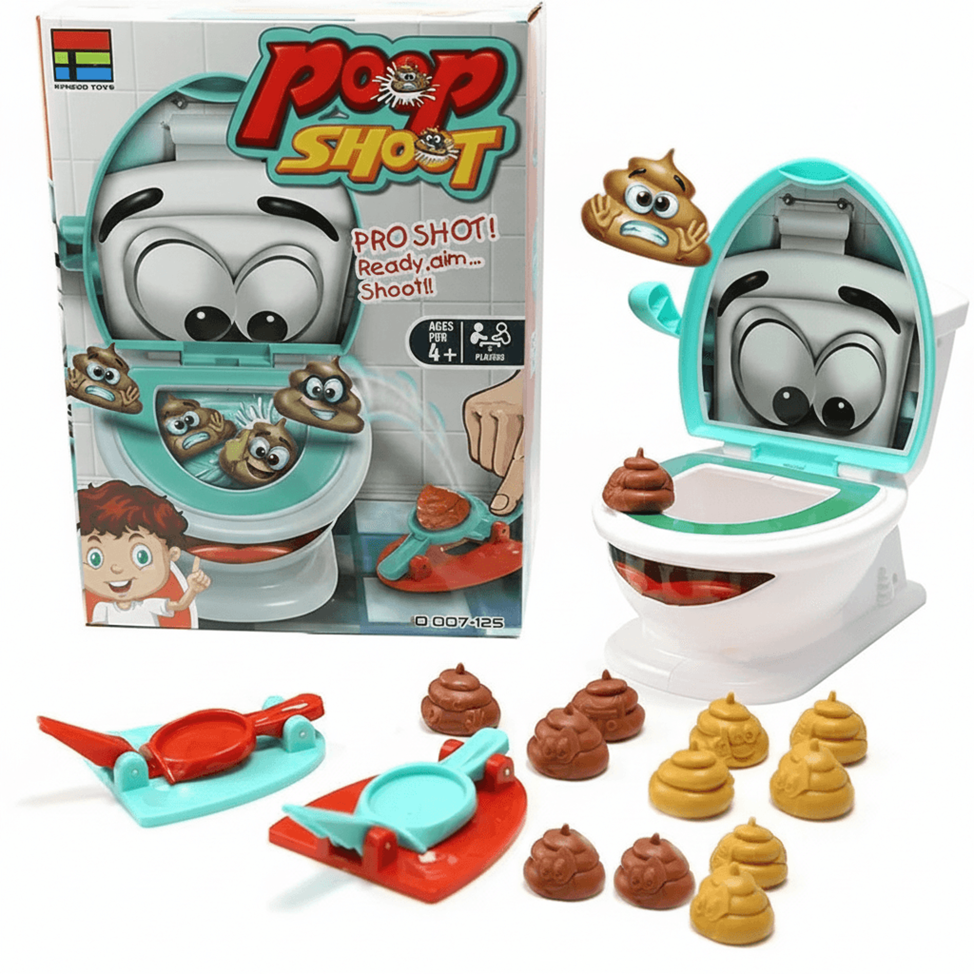 Flushing Toilet Party Game Funny Toilet Trick Toy Decompression Board Game For Kids Family Birthday 4