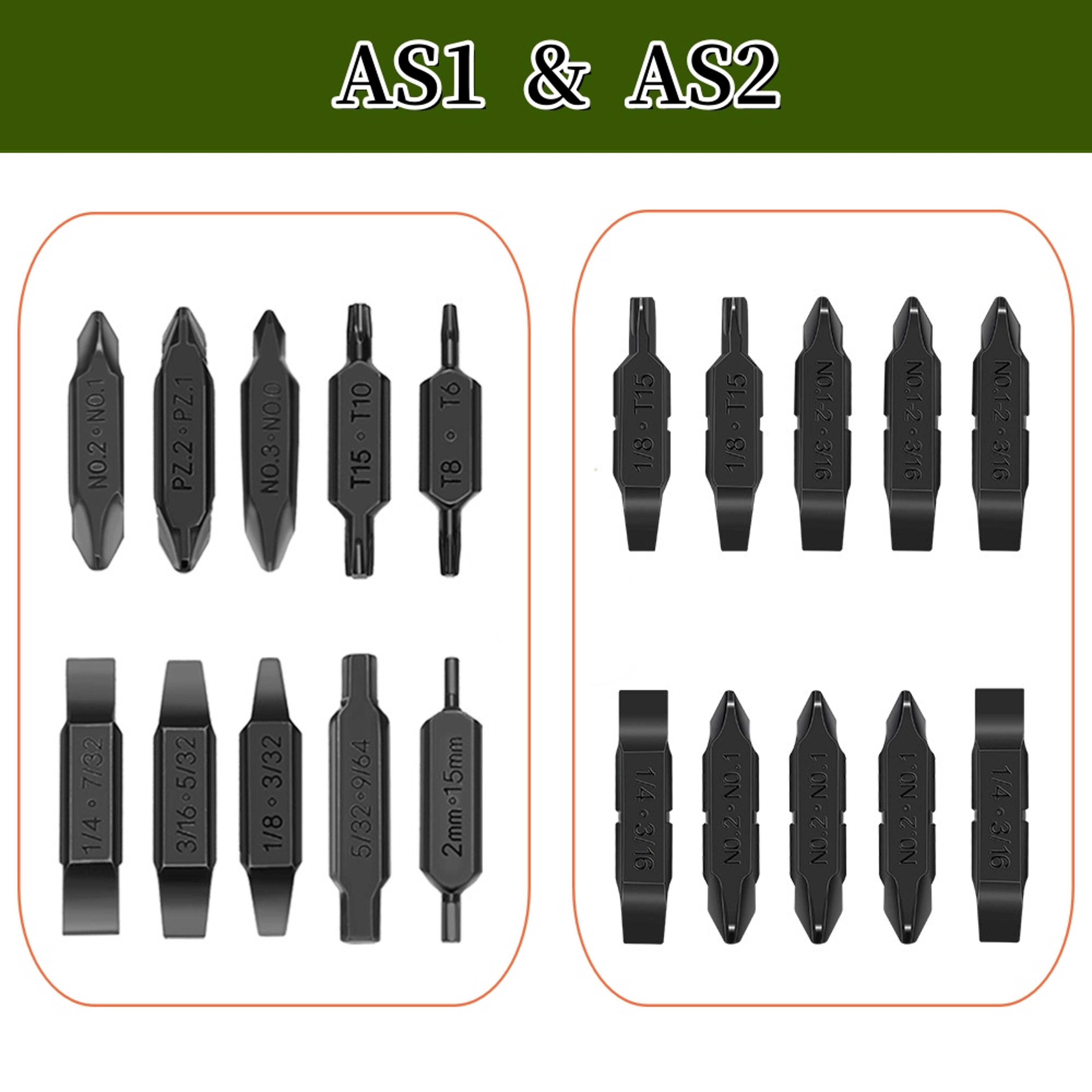 Screwdriver Set Hex Bit Accessory Kit For Pocket Tools E1 Captain Flagship Hand Tools Multitool 7