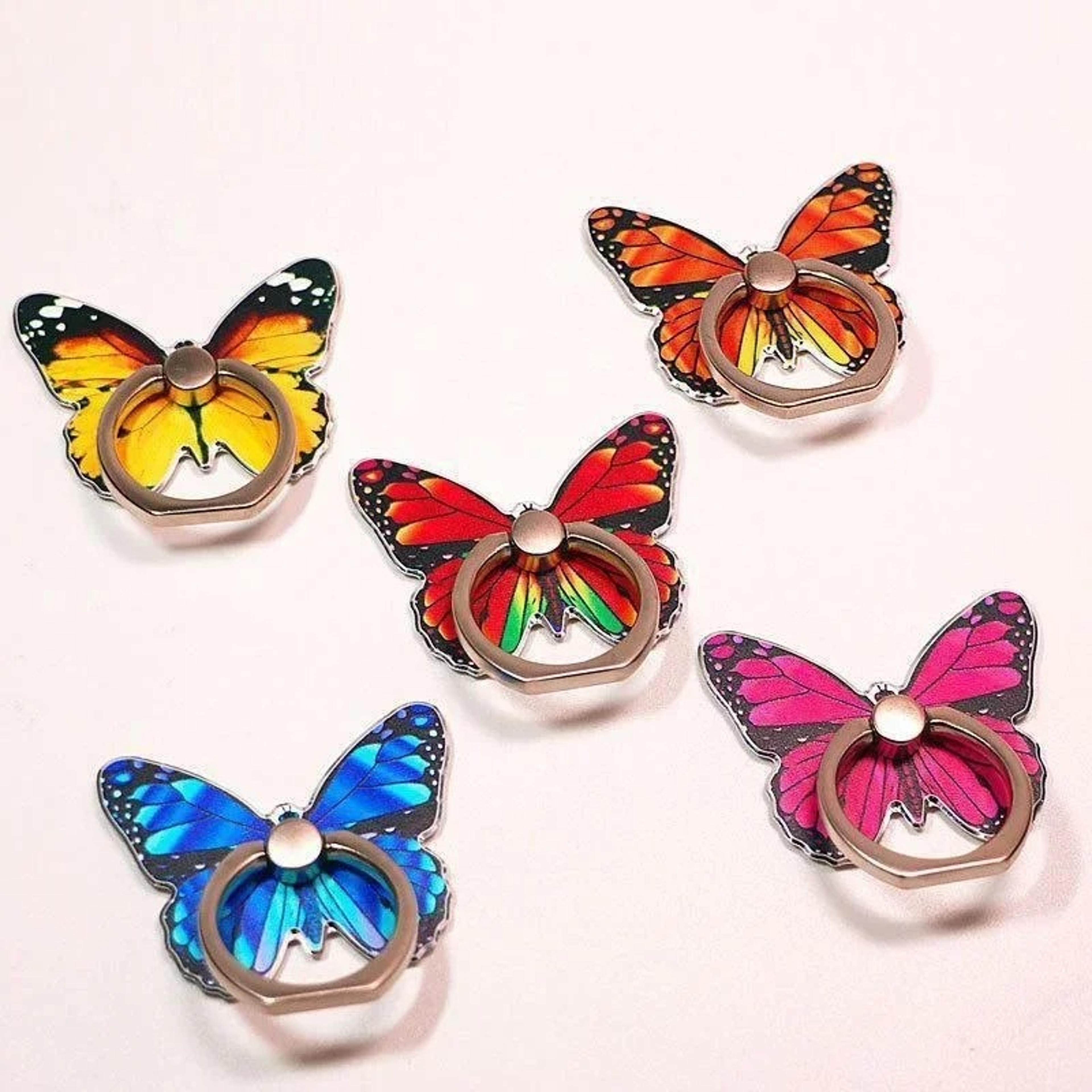 beautiful butterfly phone holder elegant mobile phone ring stand for easy grip & convenient use