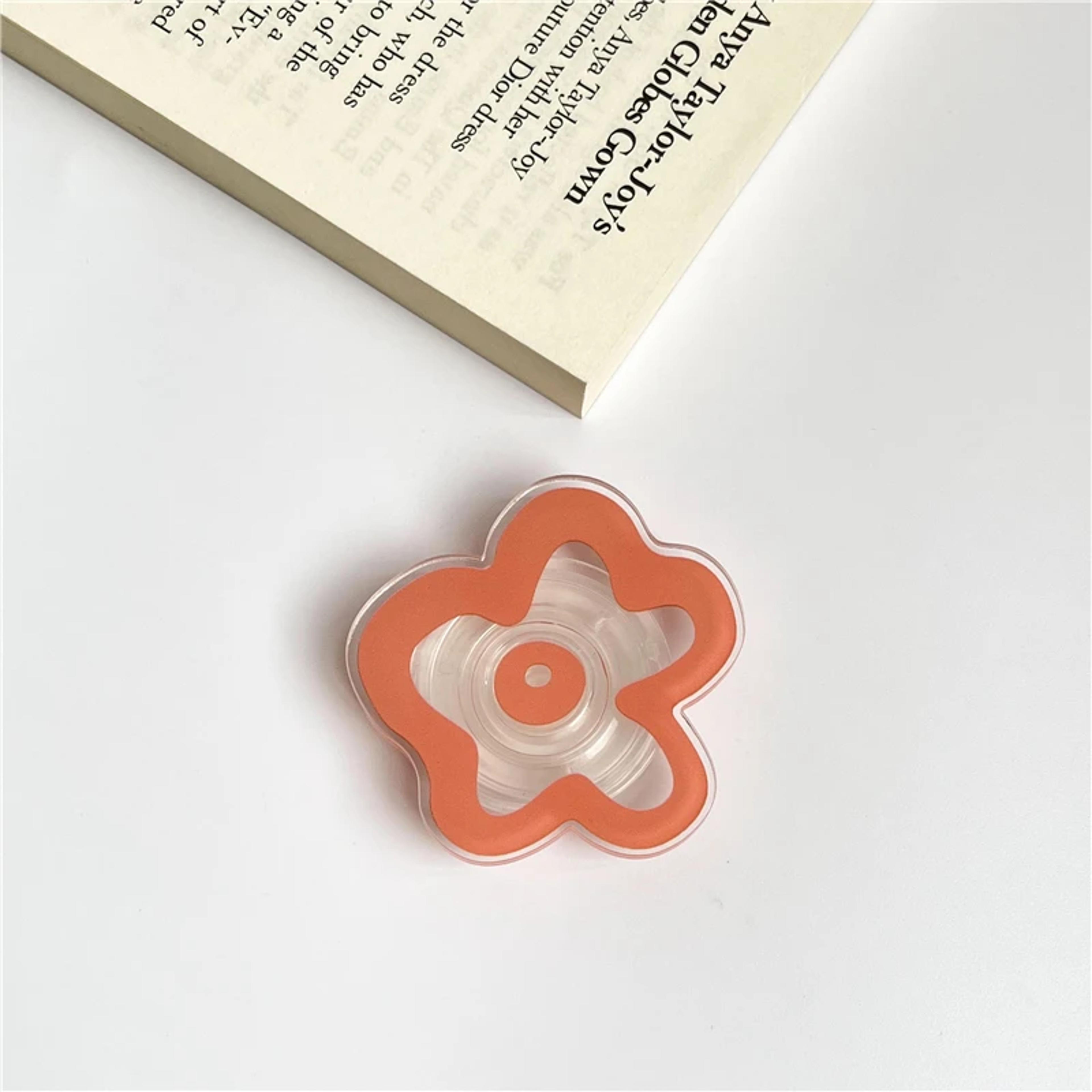 Glossy Flower Phone Grip Stand Foldable Phone Ring Holder 7