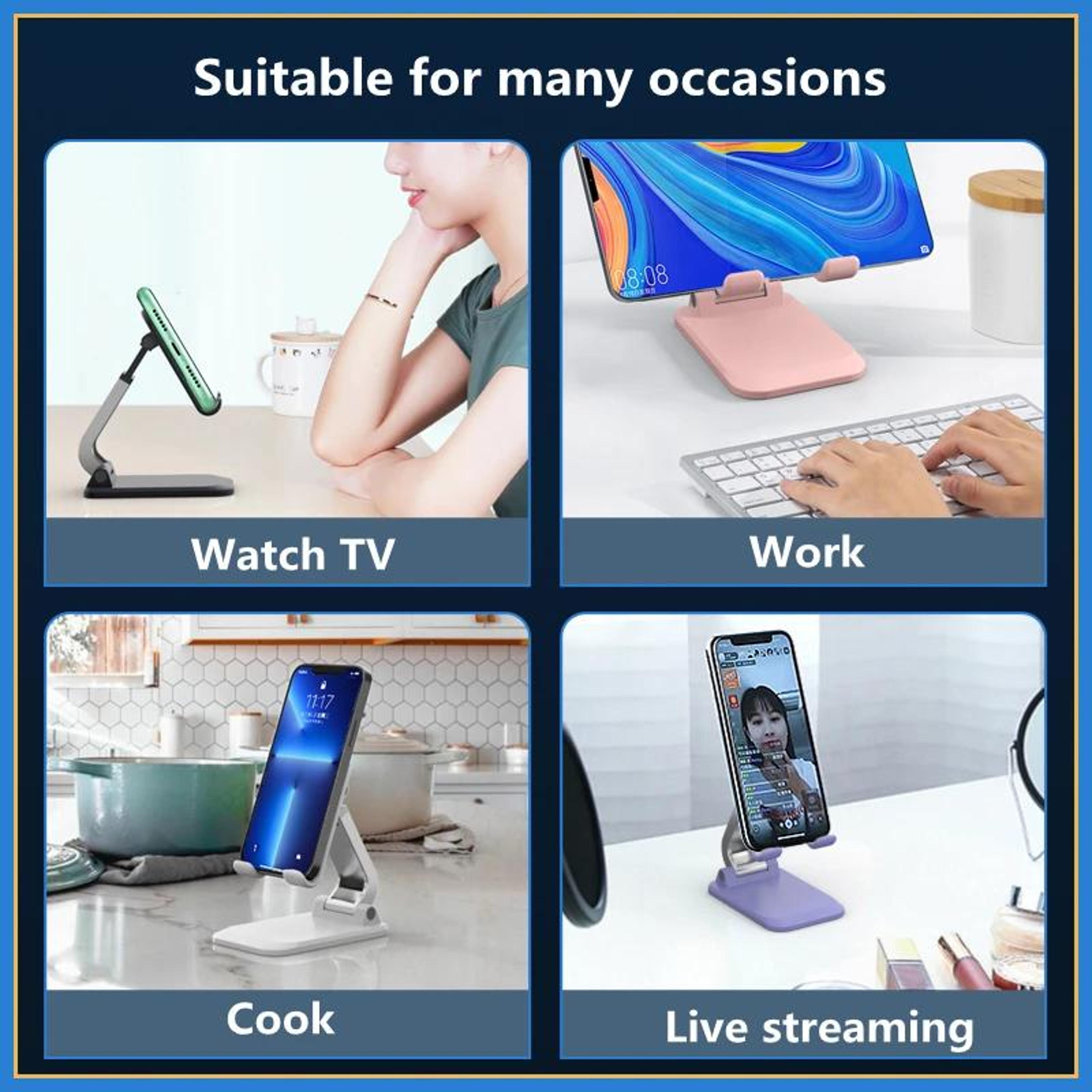 Foldable Tablet Stand For Desk Adjustable IPad Stand And Phone Holder 3
