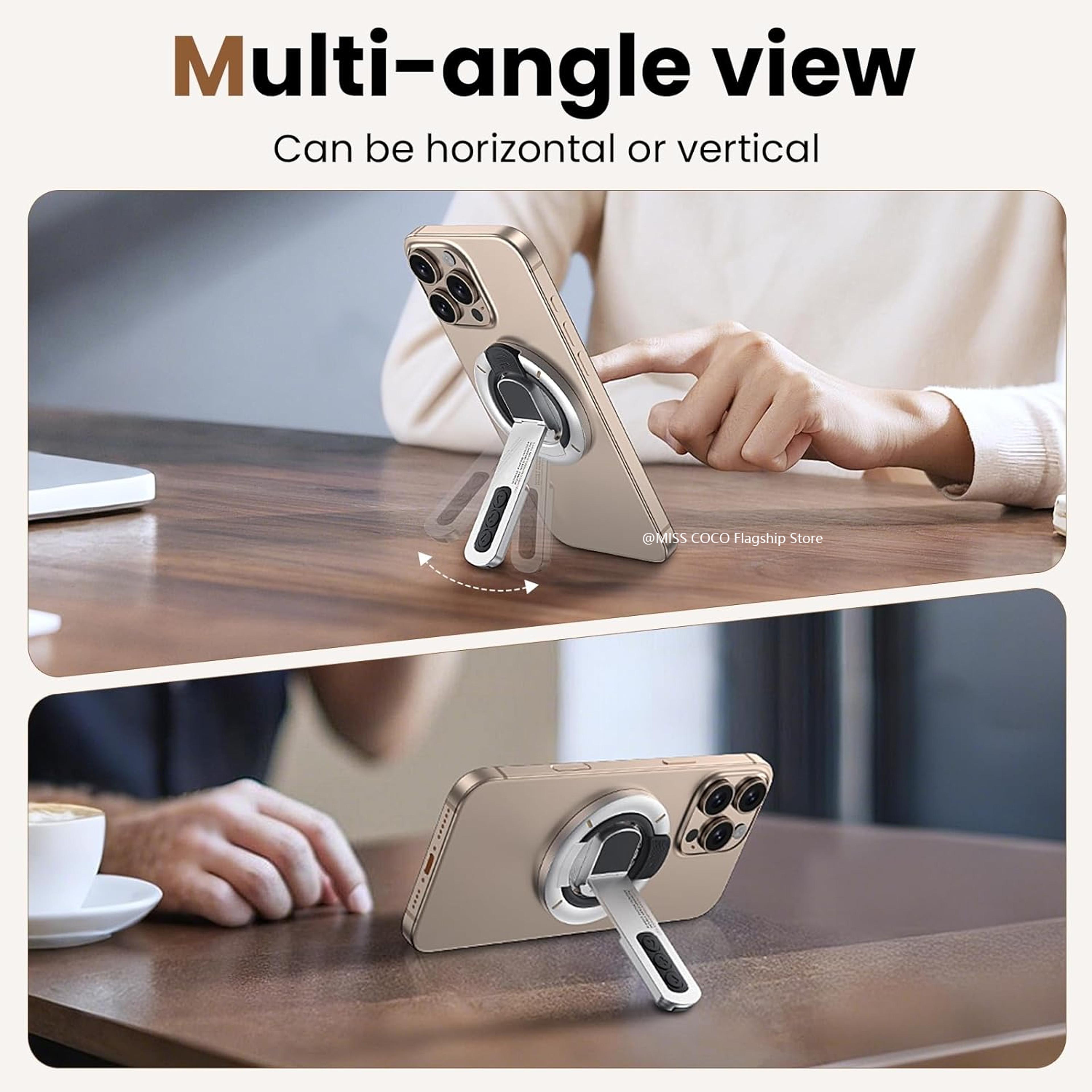 Magnetic Phone Ring Holder Stand For MagSafe Rotating Grip 4