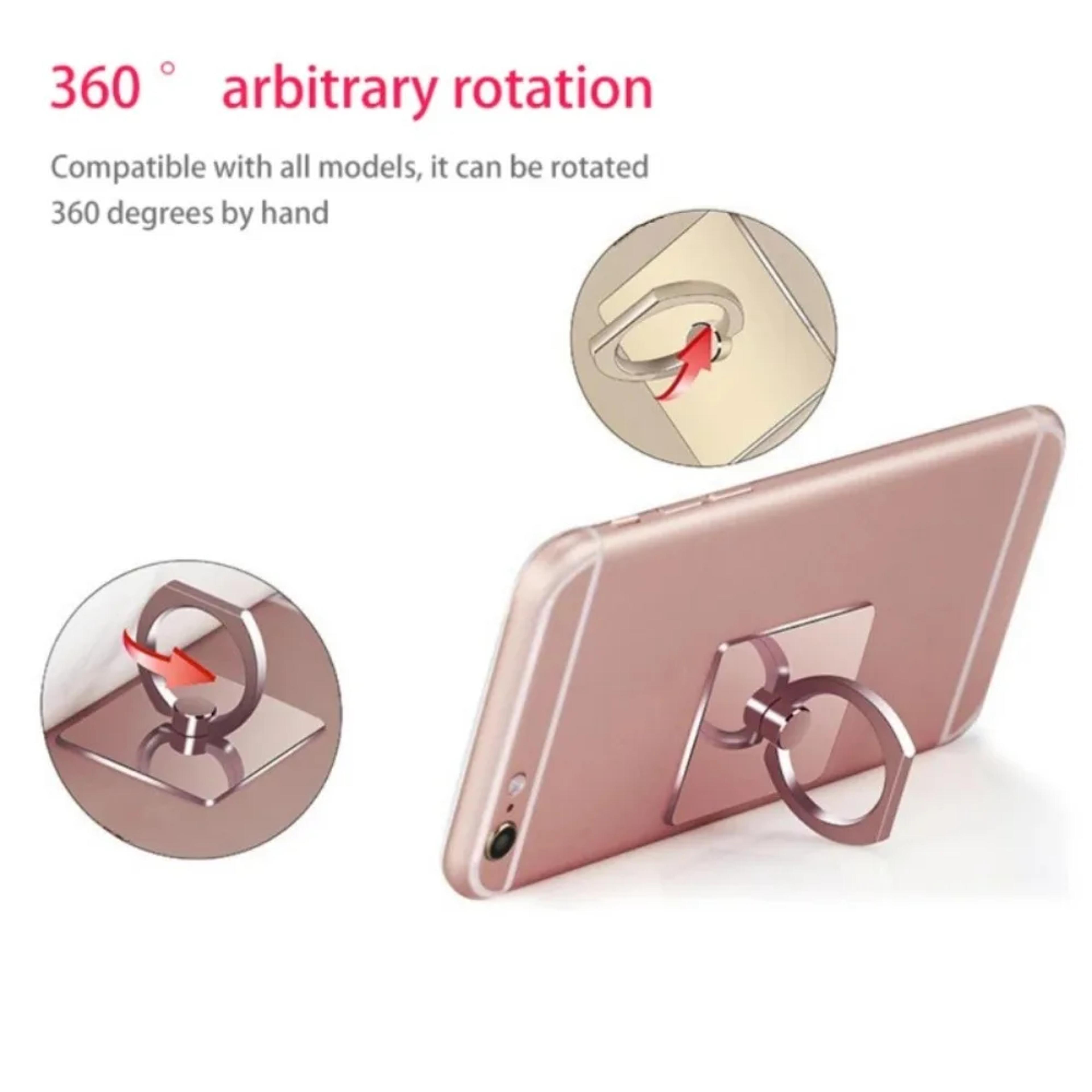 ClearGrip Transparent Phone Ring Holder Stand 2